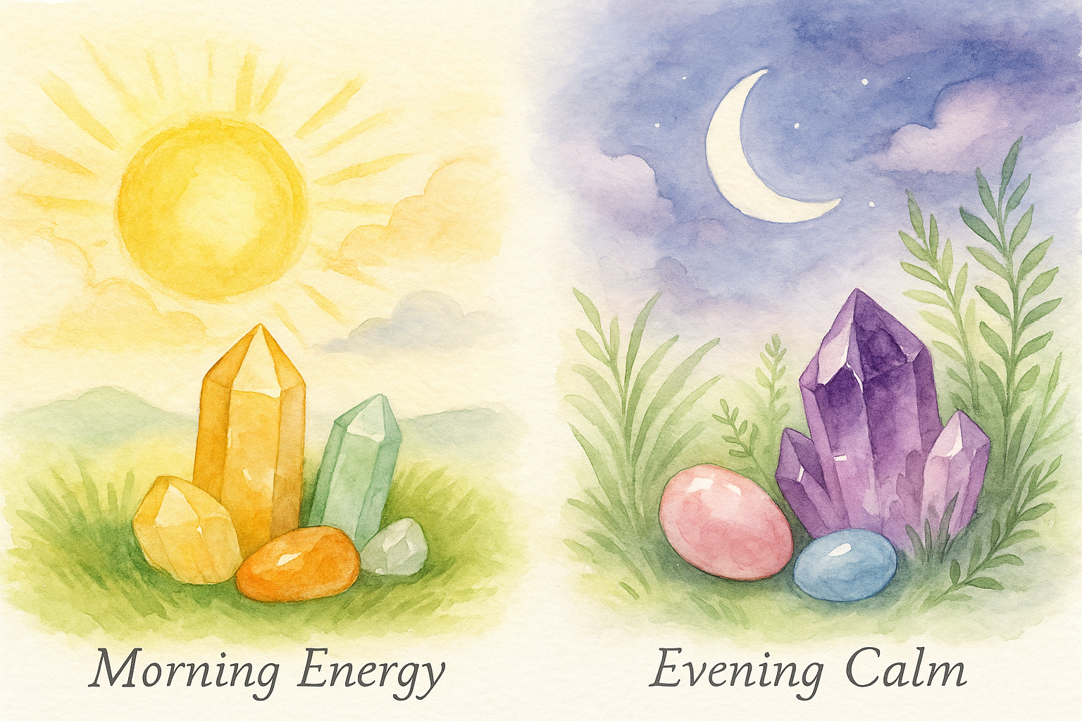 🌤 Morning Energy, Evening Calm｜Daily Crystal Rituals for Mindful Livingslider_item_myfpXr