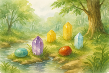 🌿 Nature Cleansing｜Reconnecting Crystals with the Earth’s Breath