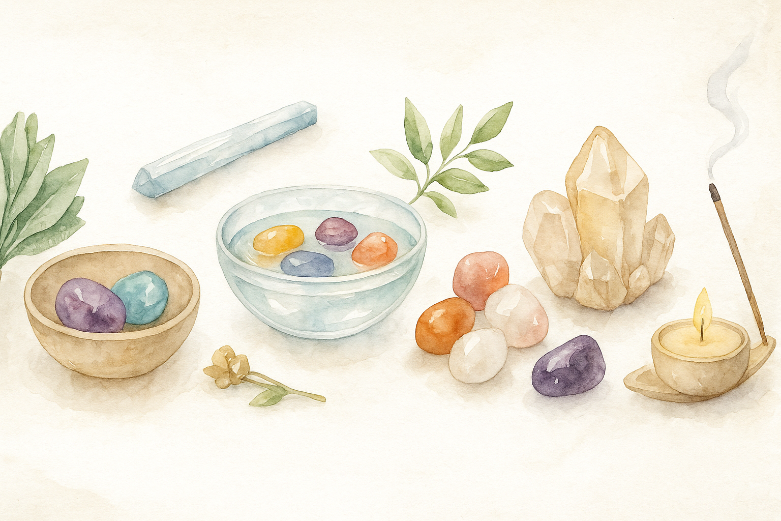 🌿 The Art of Cleansing & Charging Crystals｜Resetting Energy with the Elementsslider_item_myfpXr