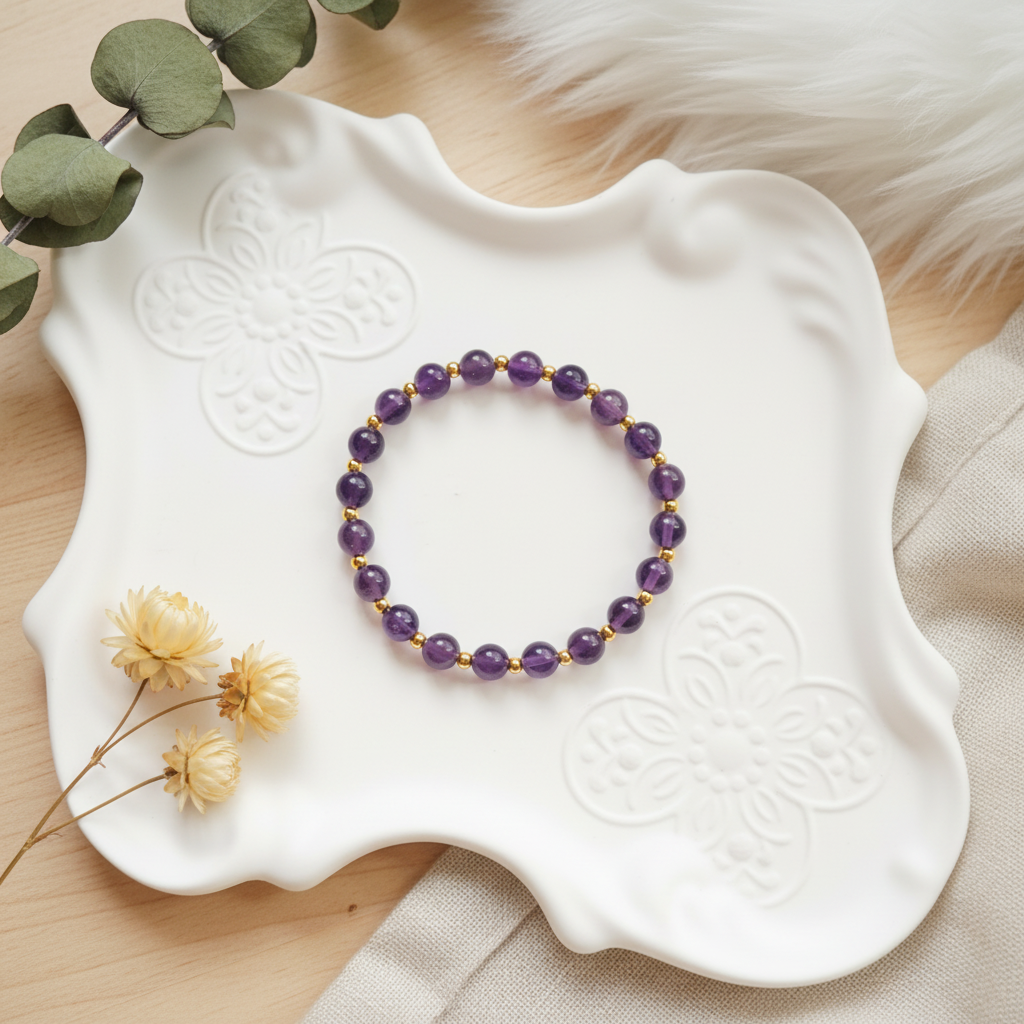 Intuition & Inner Peace – Amethyst Bracelet