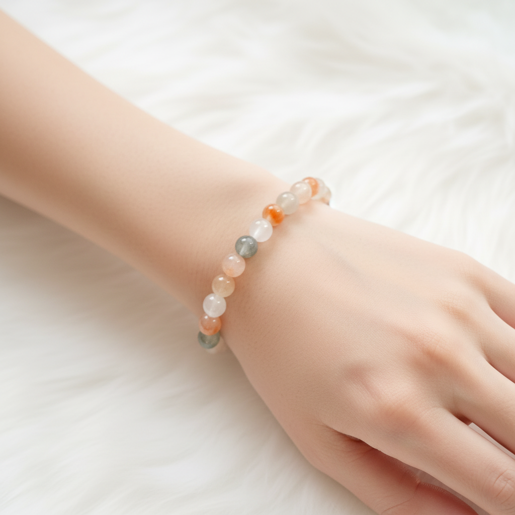 Rainbow Harmony – Rainbow Rutilated Quartz Bracelet