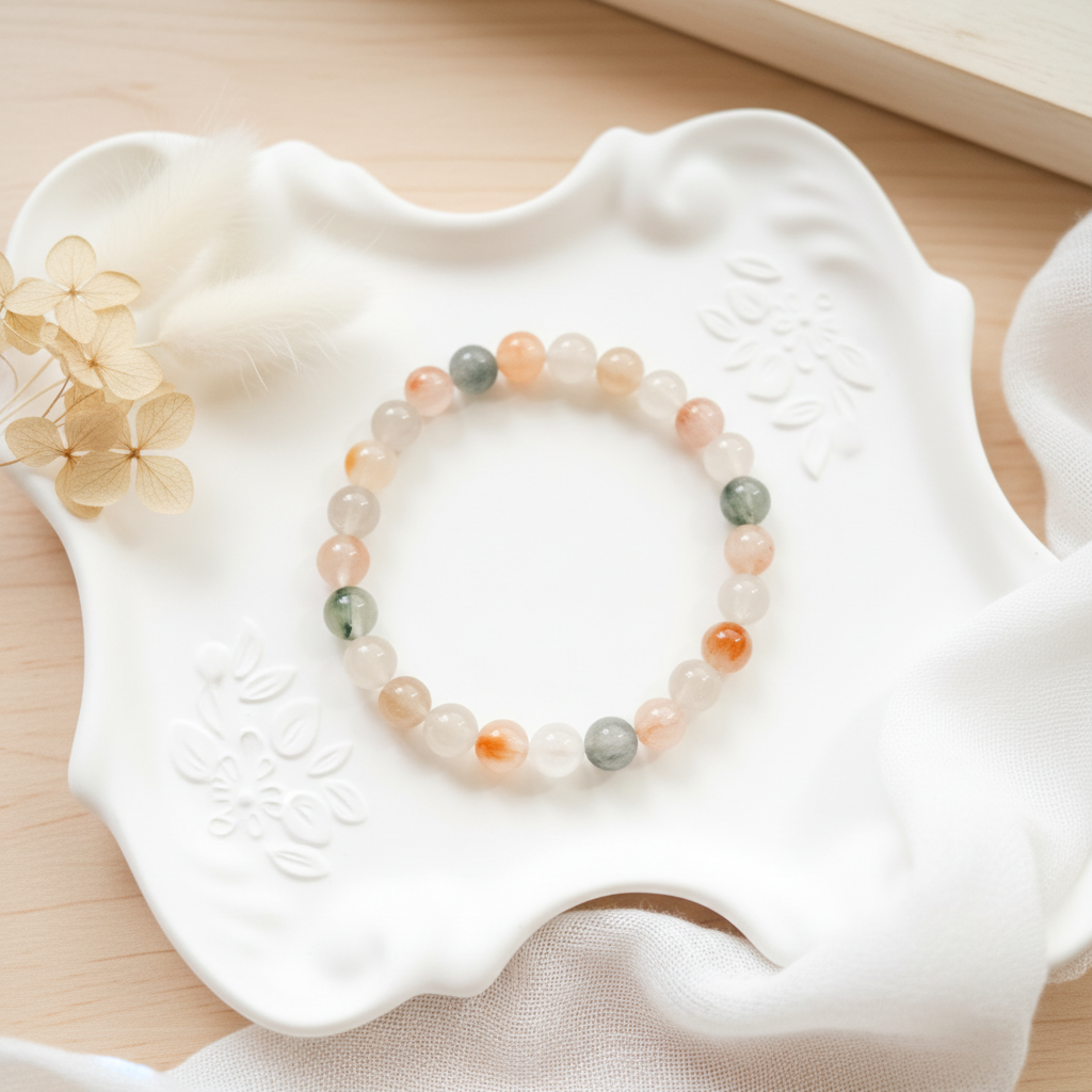 Rainbow Harmony – Rainbow Rutilated Quartz Bracelet