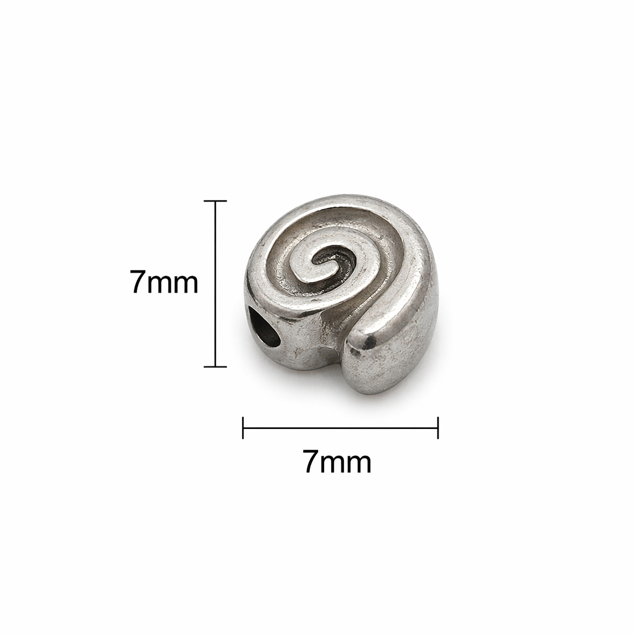 Spiral Gravity Silver Edition 6mm Crystal Bracelet | Lightweight Grounding Bracelet | Harmysoul