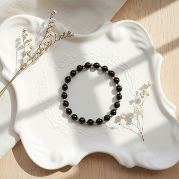 Protection & Grounding – Black Obsidian Bracelet
