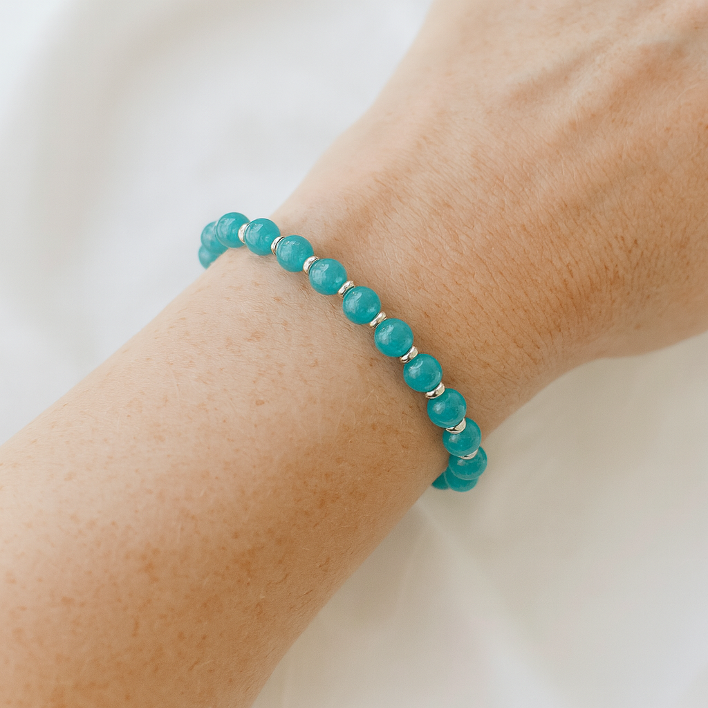Calm & Courage – Amazonite Bracelet