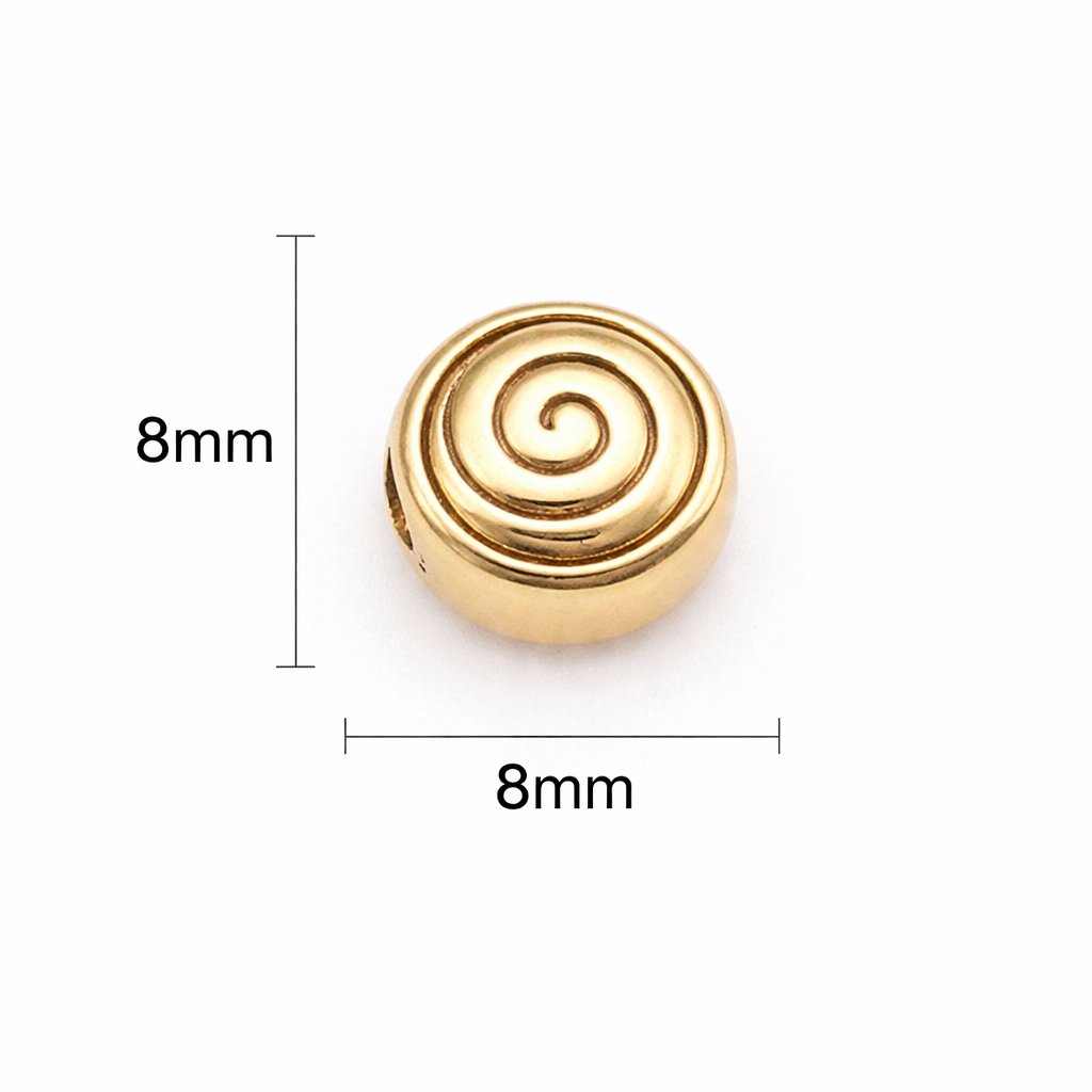 Spiral Core Gold Edition 6mm Crystal Bracelet | Minimal Energy Bracelet | Harmysoul