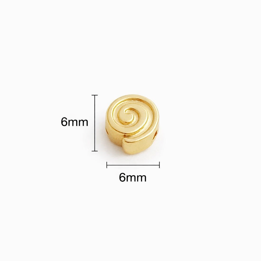 Spiral Origin 6mm Crystal Bracelet | Minimal Spiritual Bracelet | Harmysoul