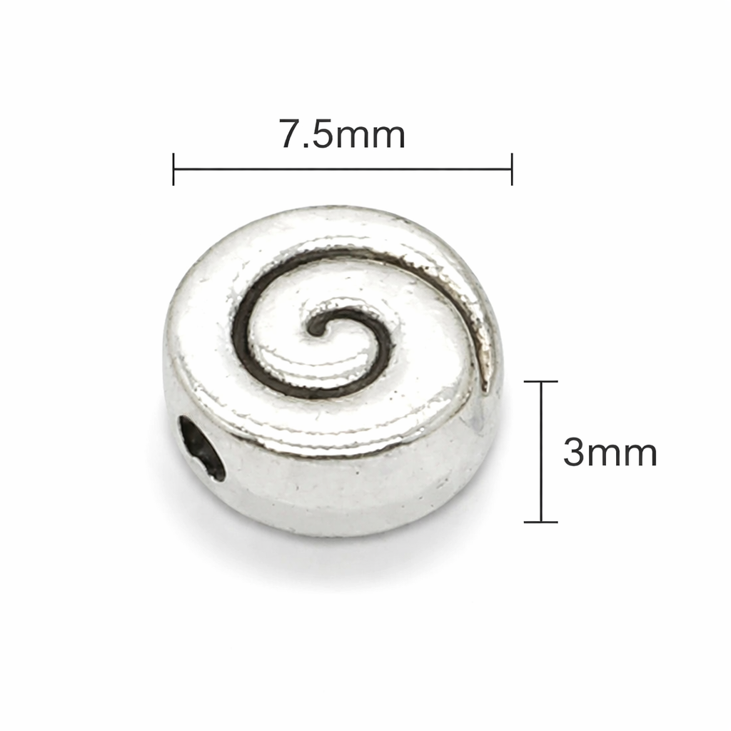 Spiral Origin Silver Edition 6mm Crystal Bracelet | Mindful Everyday Bracelet | Harmysoul