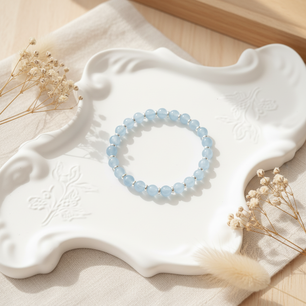 Clarity & Inner Peace– Aquamarine Bracelet