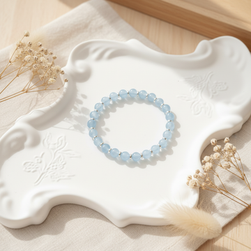 Clarity & Inner Peace– Aquamarine Bracelet