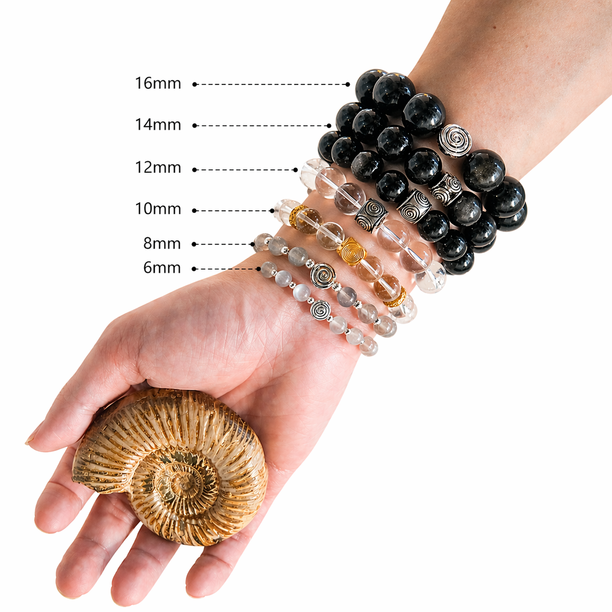 Spiral Guardian 14mm Tiger’s Eye Bracelet | Protection & Grounding | Harmysoul