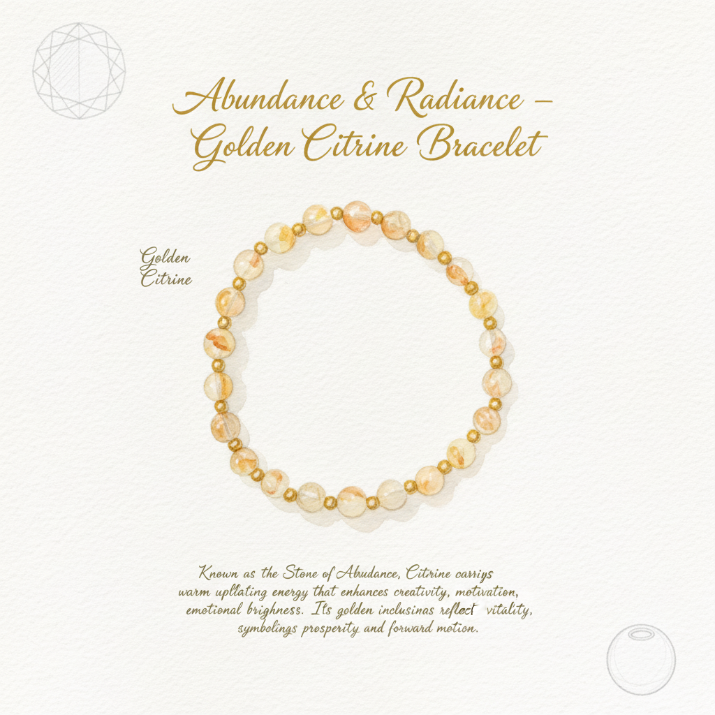 Abundance & Radiance – Golden Citrine Bracelet