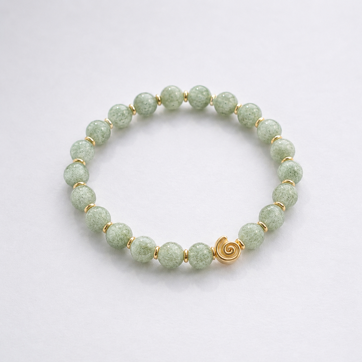 Spiral Gravity 6mm Crystal Bracelet | Delicate Grounding Bracelet | Harmysoul