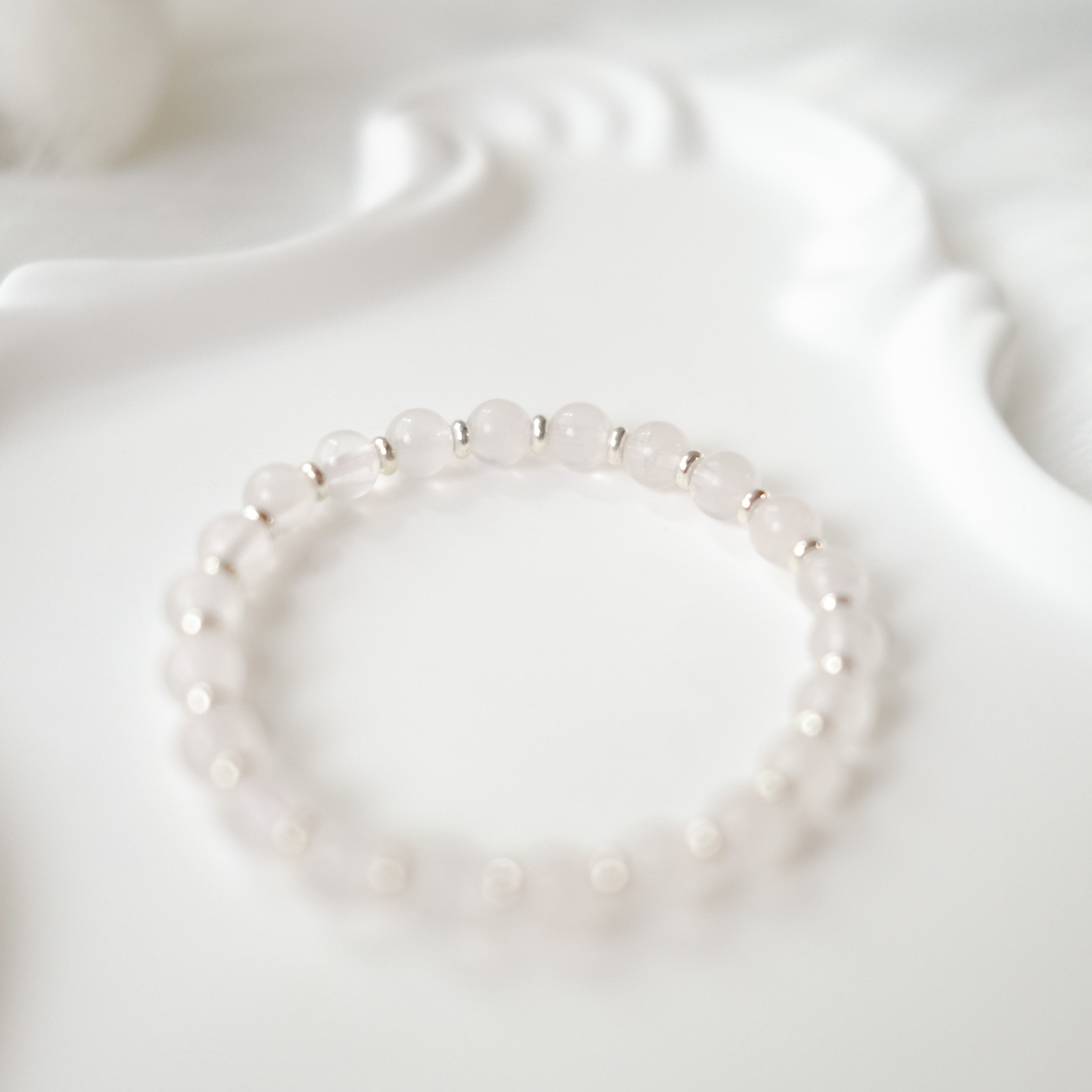 Inner Calm & Clarity – Milky Quartz Bracelet
