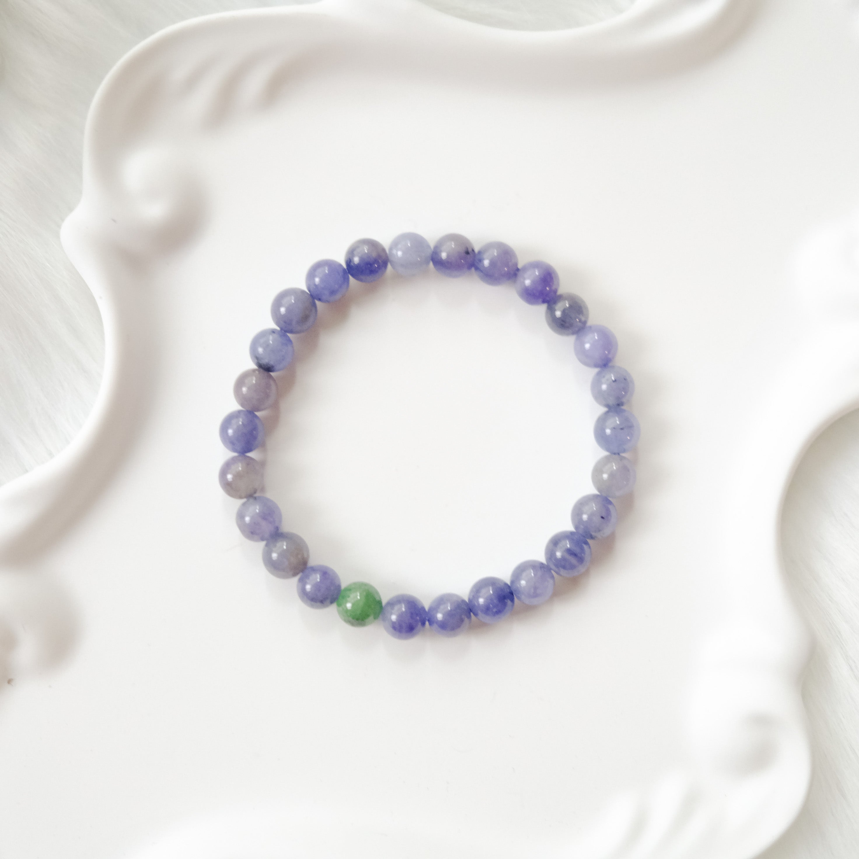 Intuition & Harmony – Tanzanite & Green Aventurine Bracelet