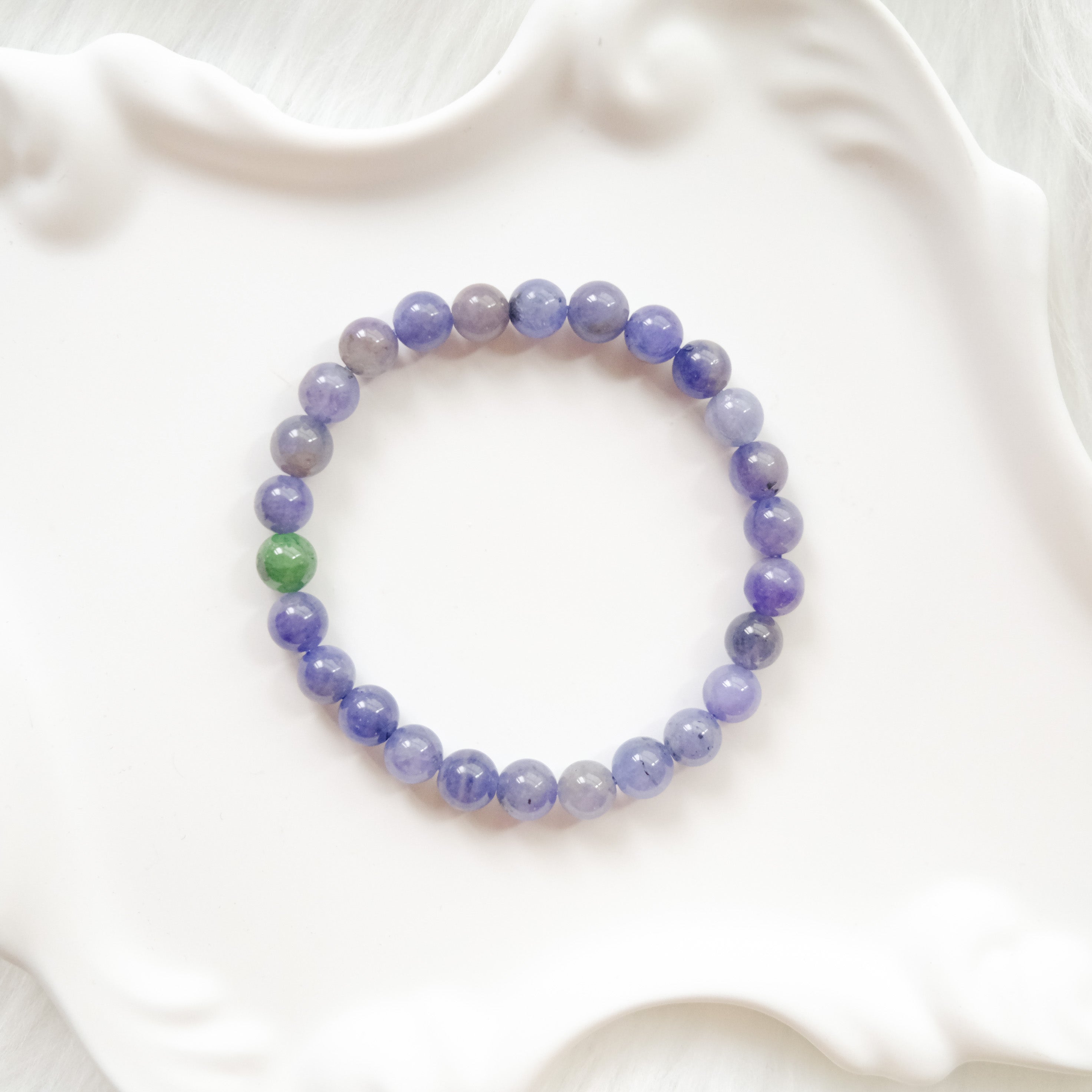 Intuition & Harmony – Tanzanite & Green Aventurine Bracelet