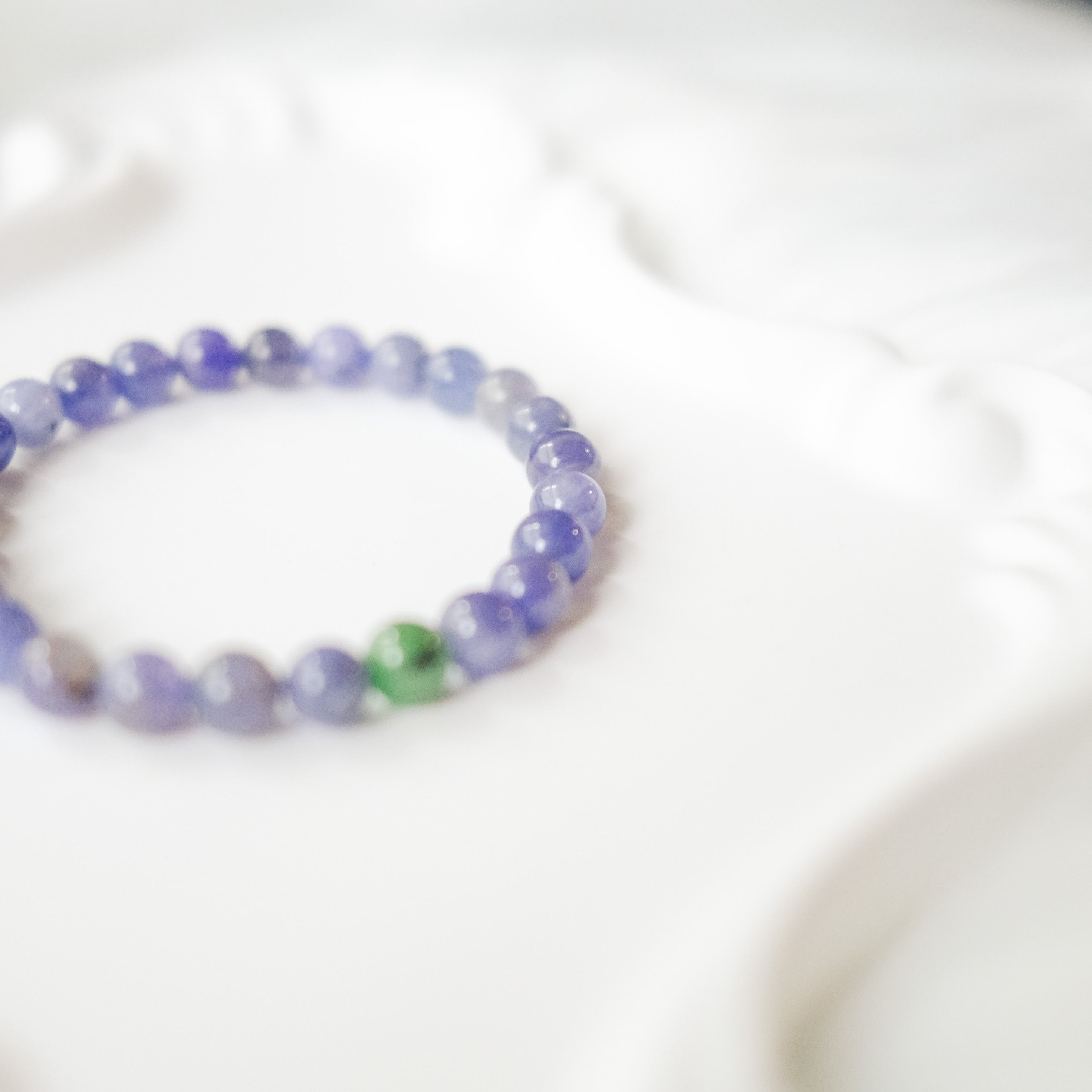 Intuition & Harmony – Tanzanite & Green Aventurine Bracelet