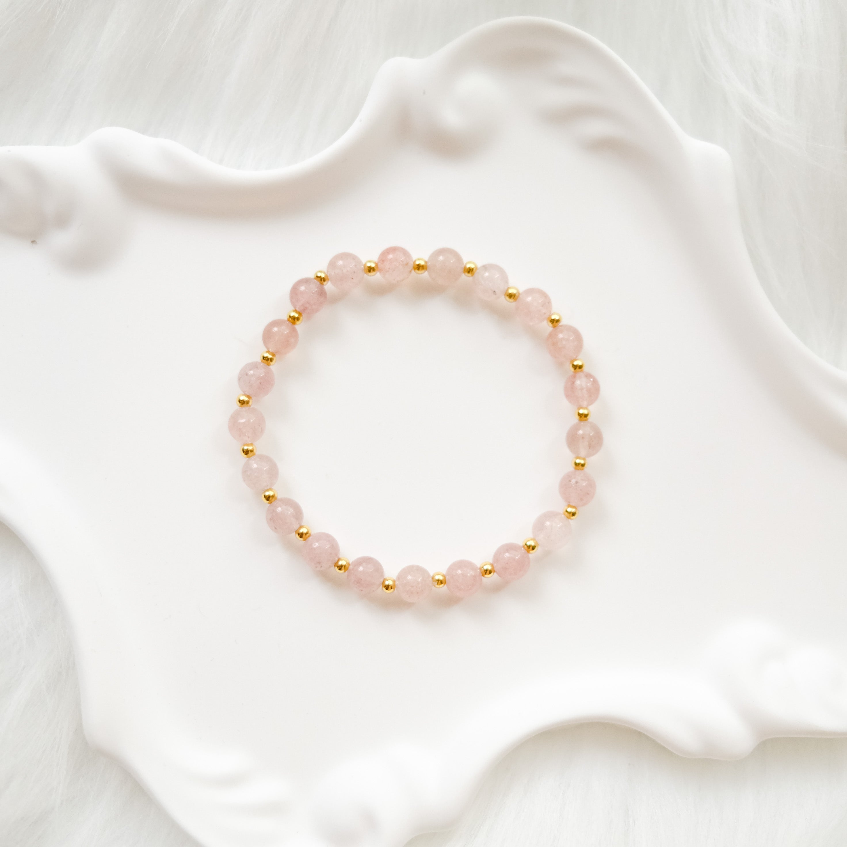 Love & Harmony – Strawberry Quartz Bracelet