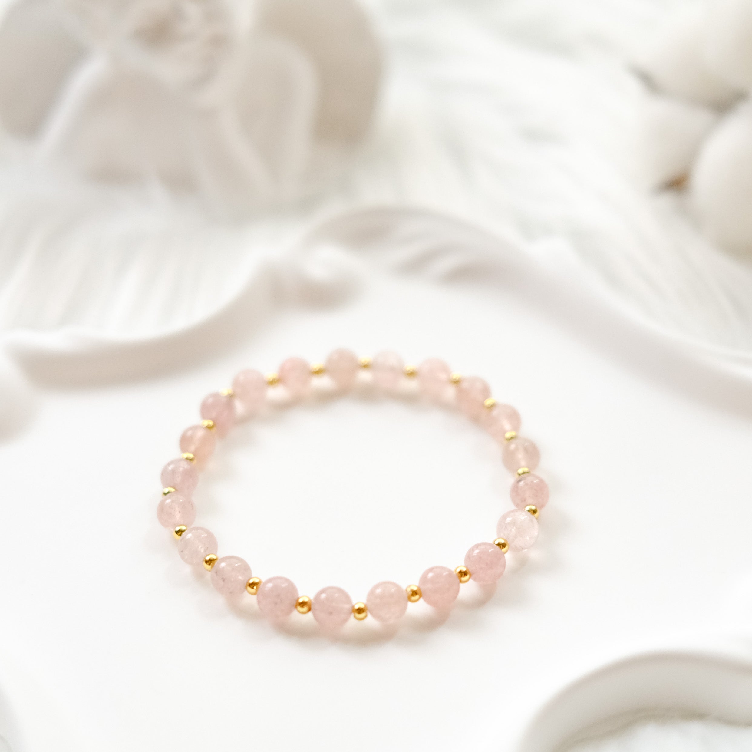 Love & Harmony – Strawberry Quartz Bracelet