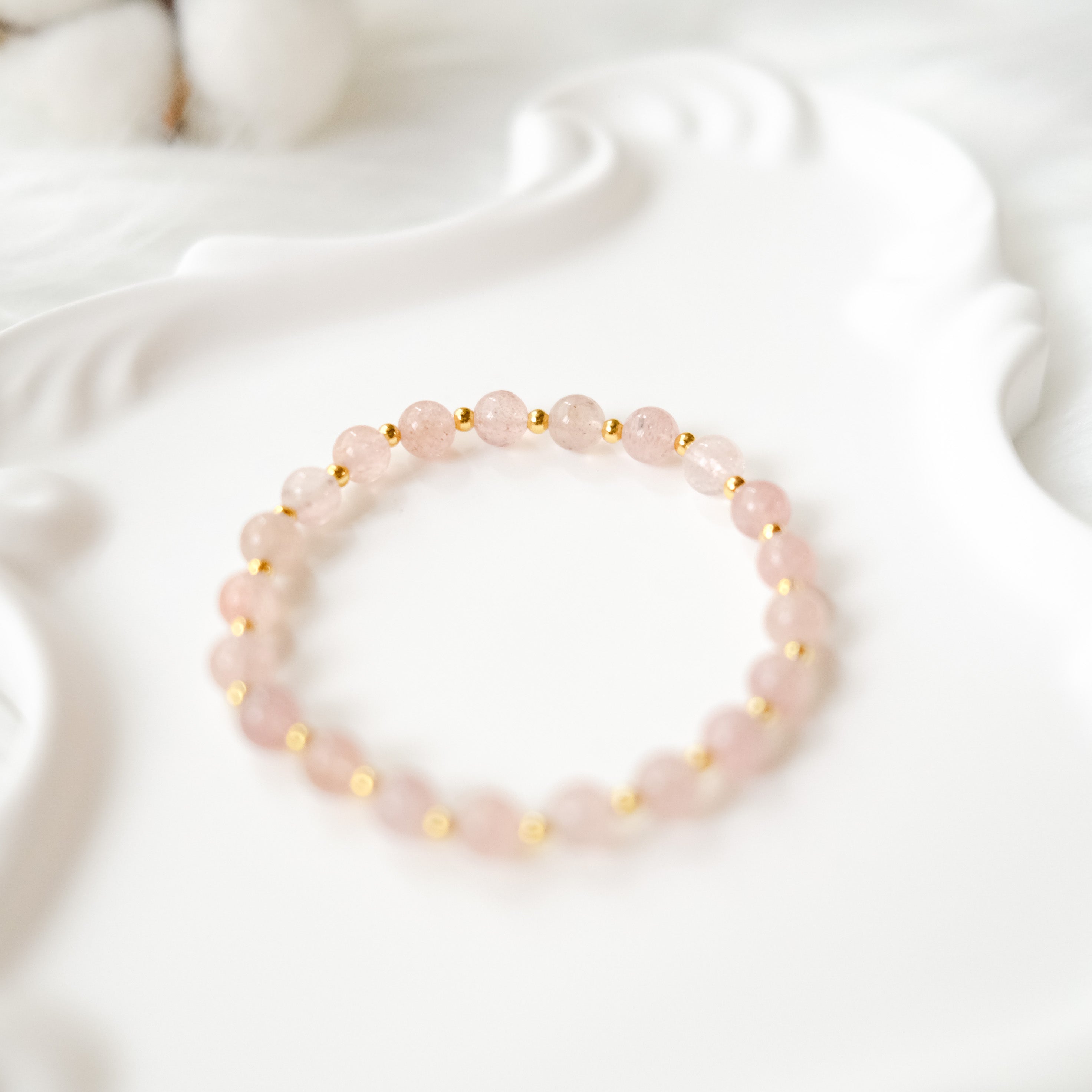 Love & Harmony – Strawberry Quartz Bracelet