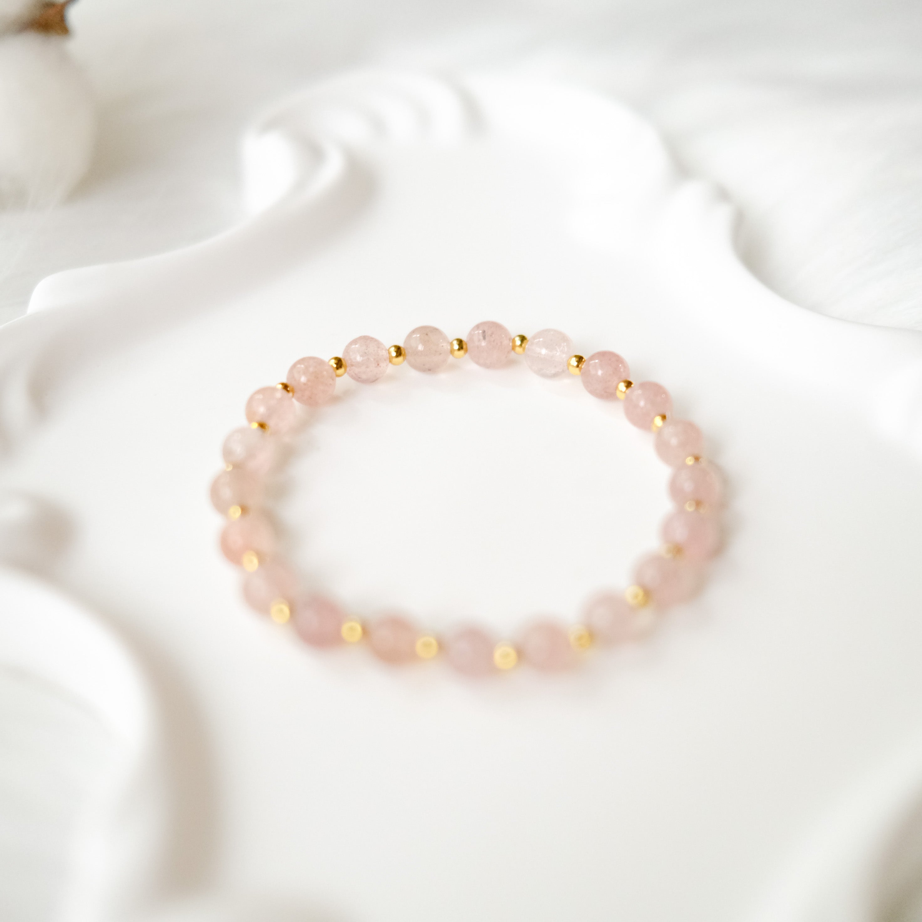 Love & Harmony – Strawberry Quartz Bracelet