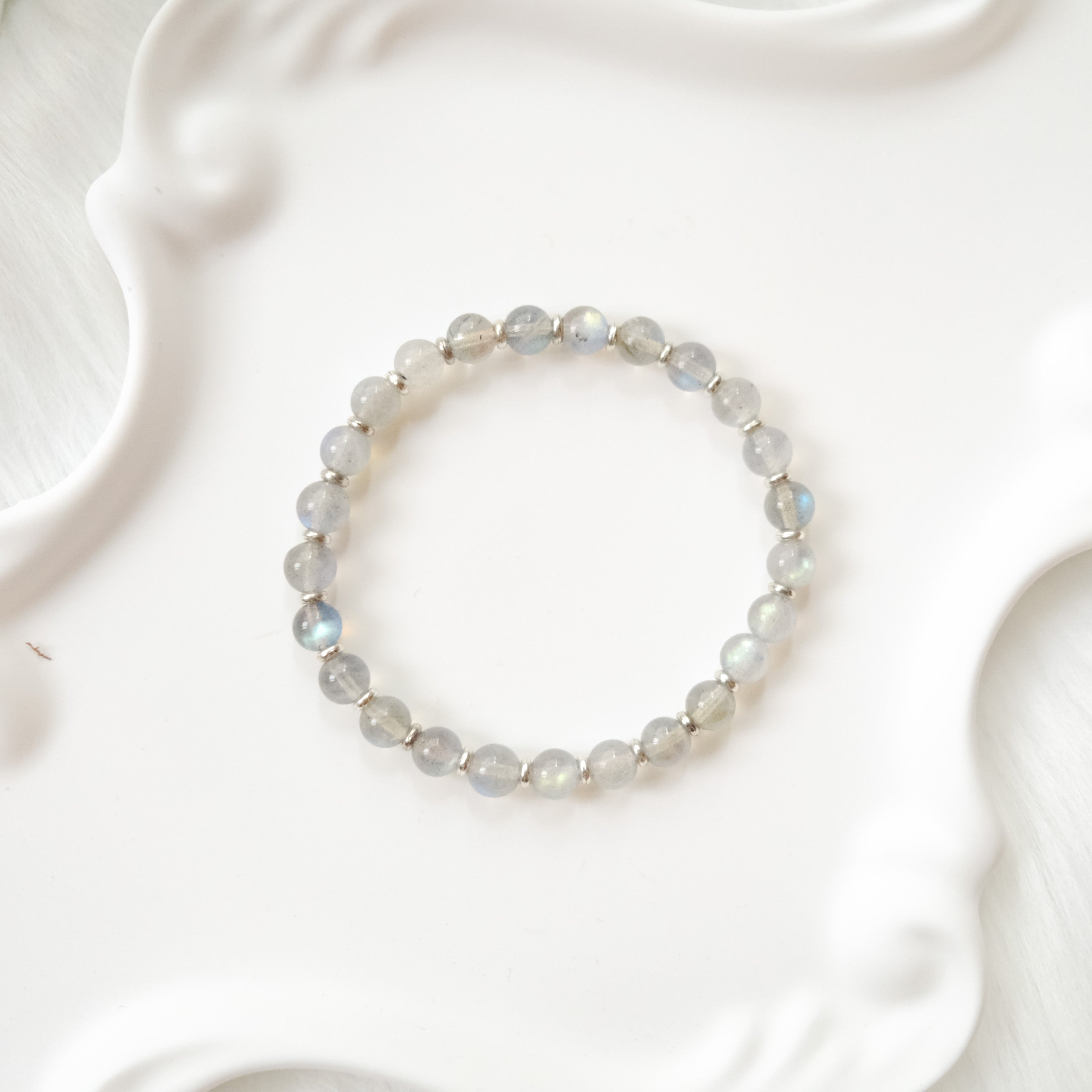 Intuitive Calm – Gray Moonstone Bracelet