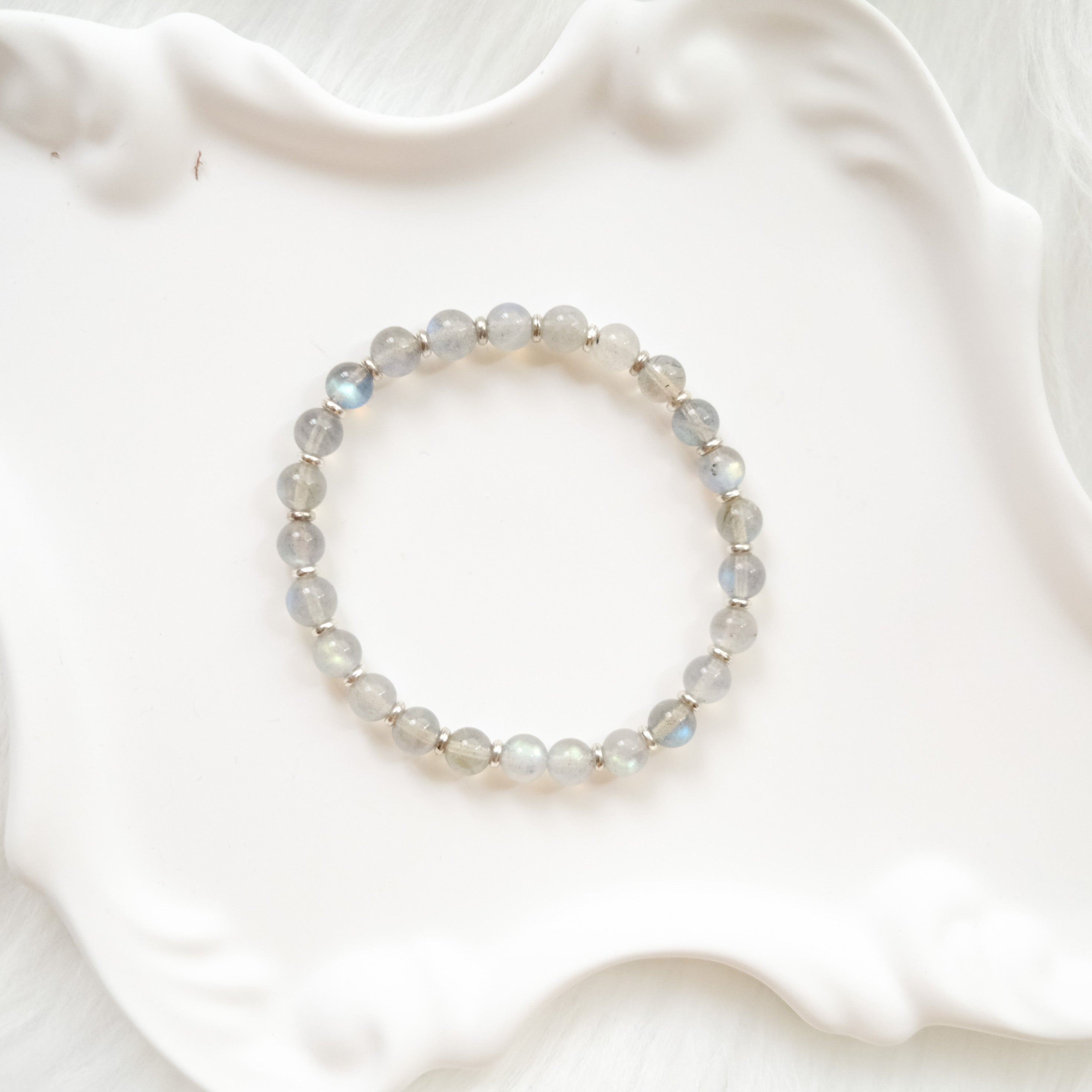 Intuitive Calm – Gray Moonstone Bracelet
