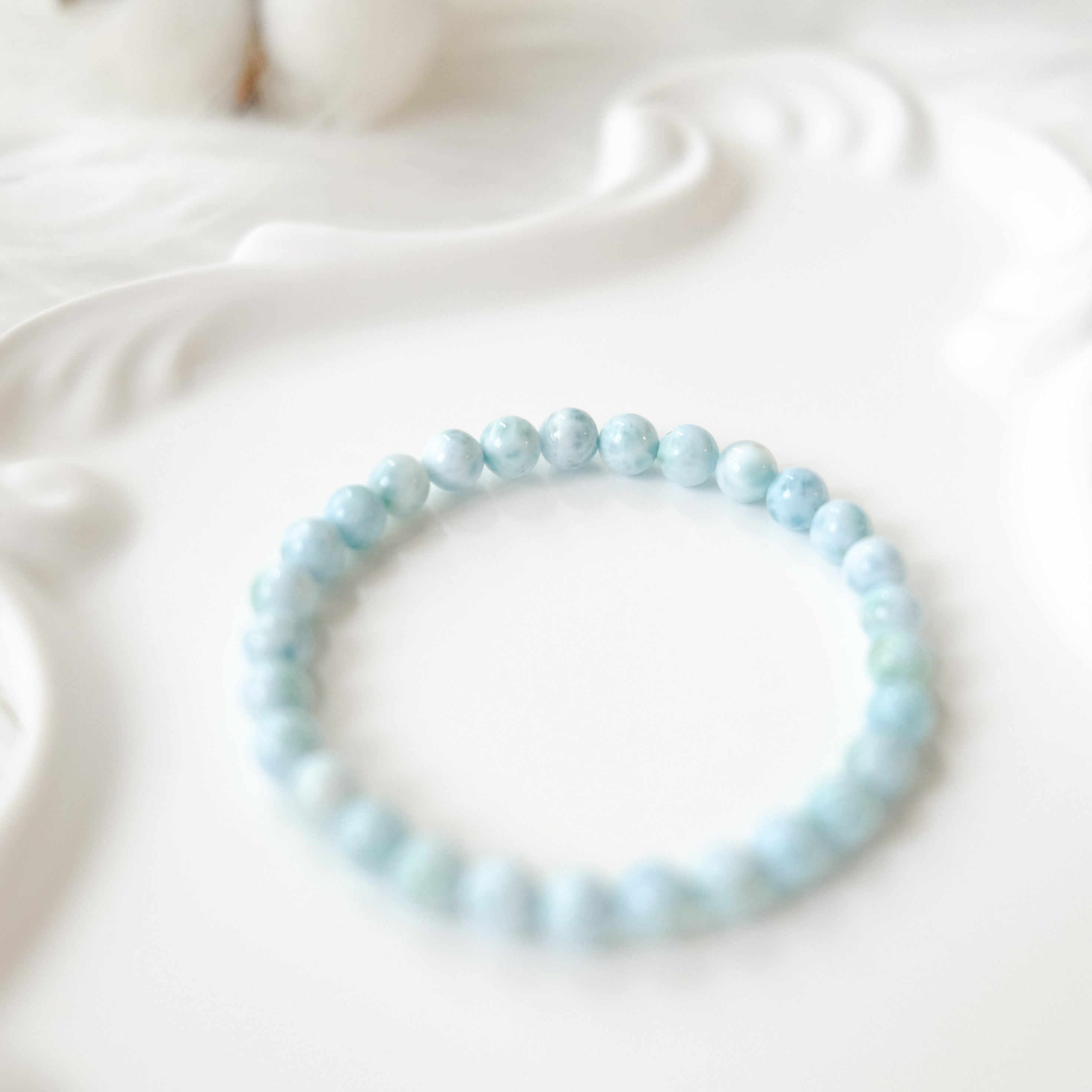 Calm & Clarity – Larimar Bracelet