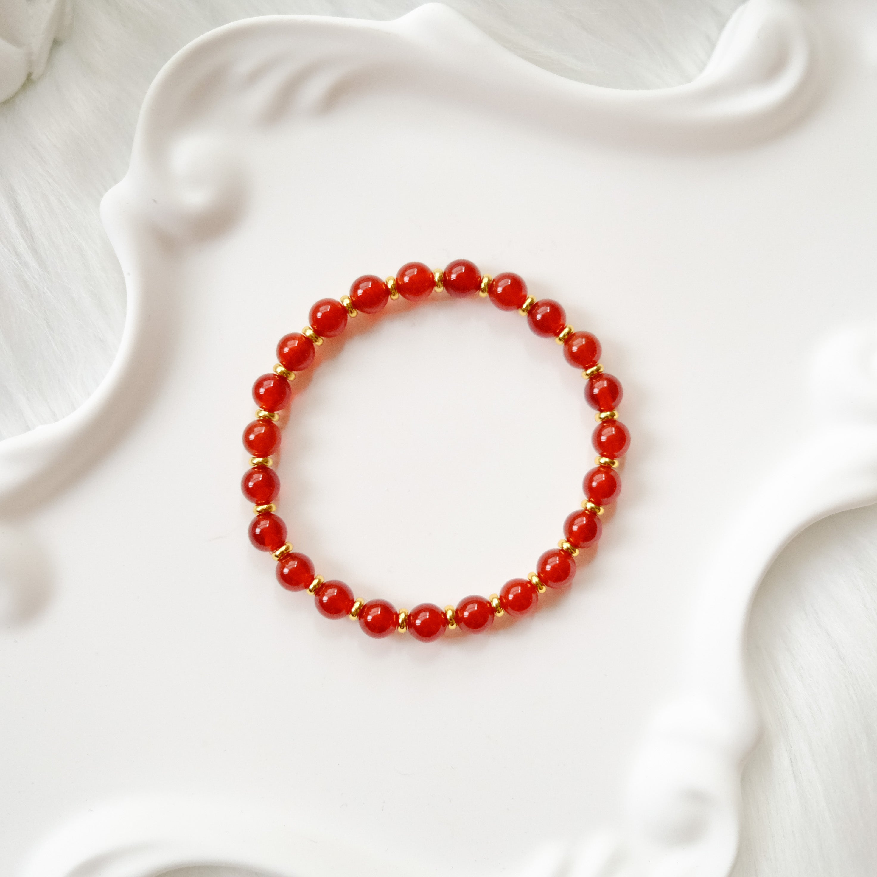 Vitality & Inner Strength – Red Agate Bracelet