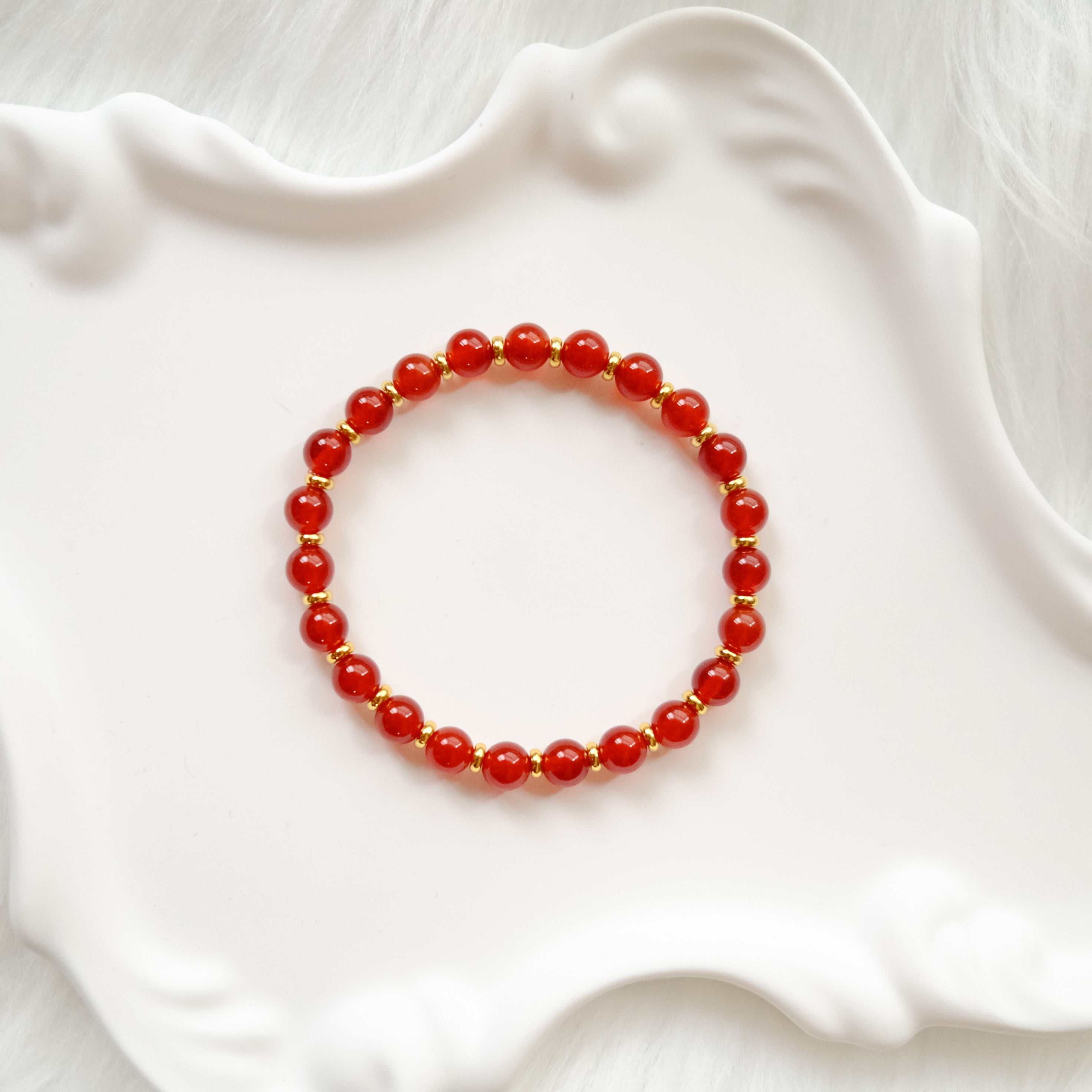 Vitality & Inner Strength – Red Agate Bracelet