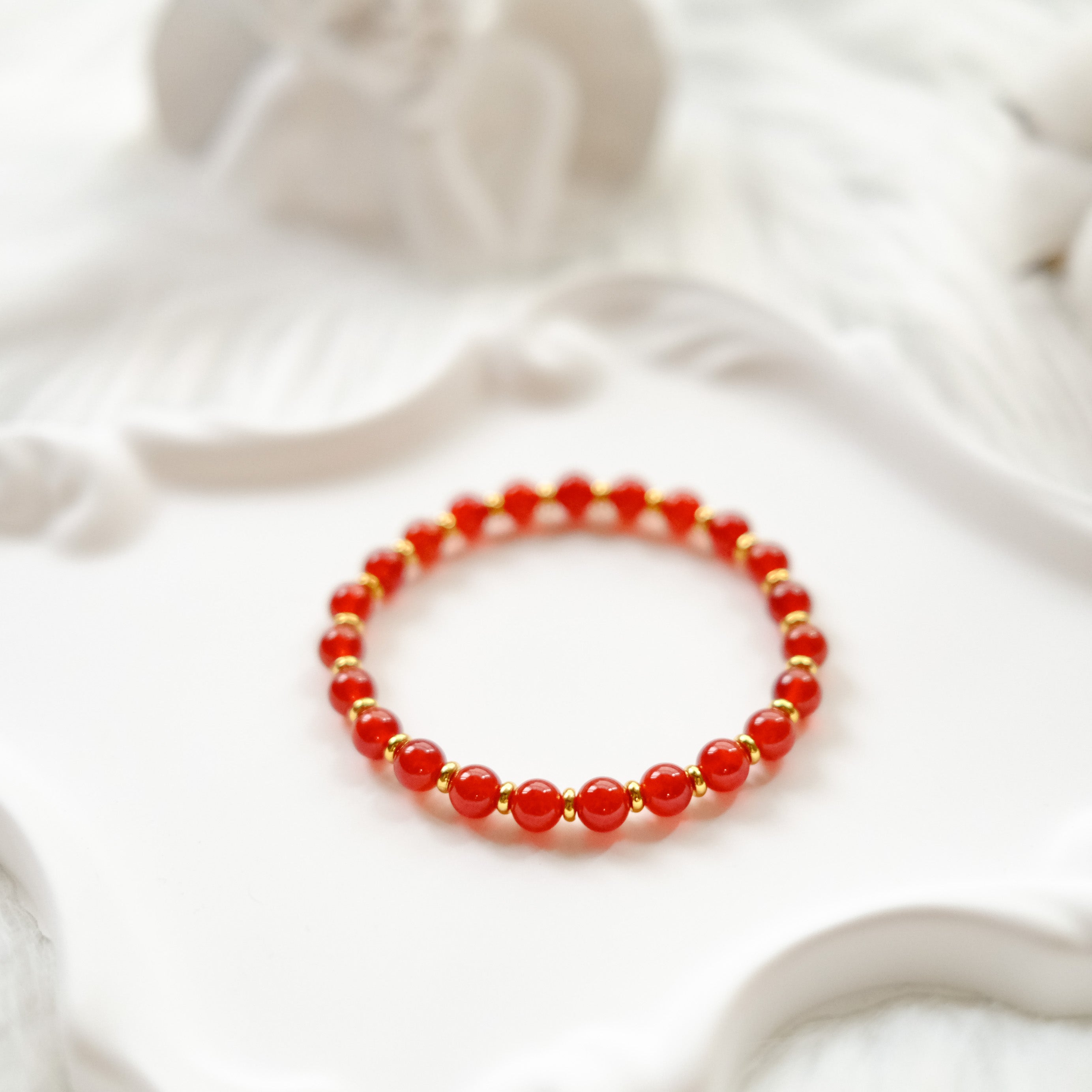 Vitality & Inner Strength – Red Agate Bracelet