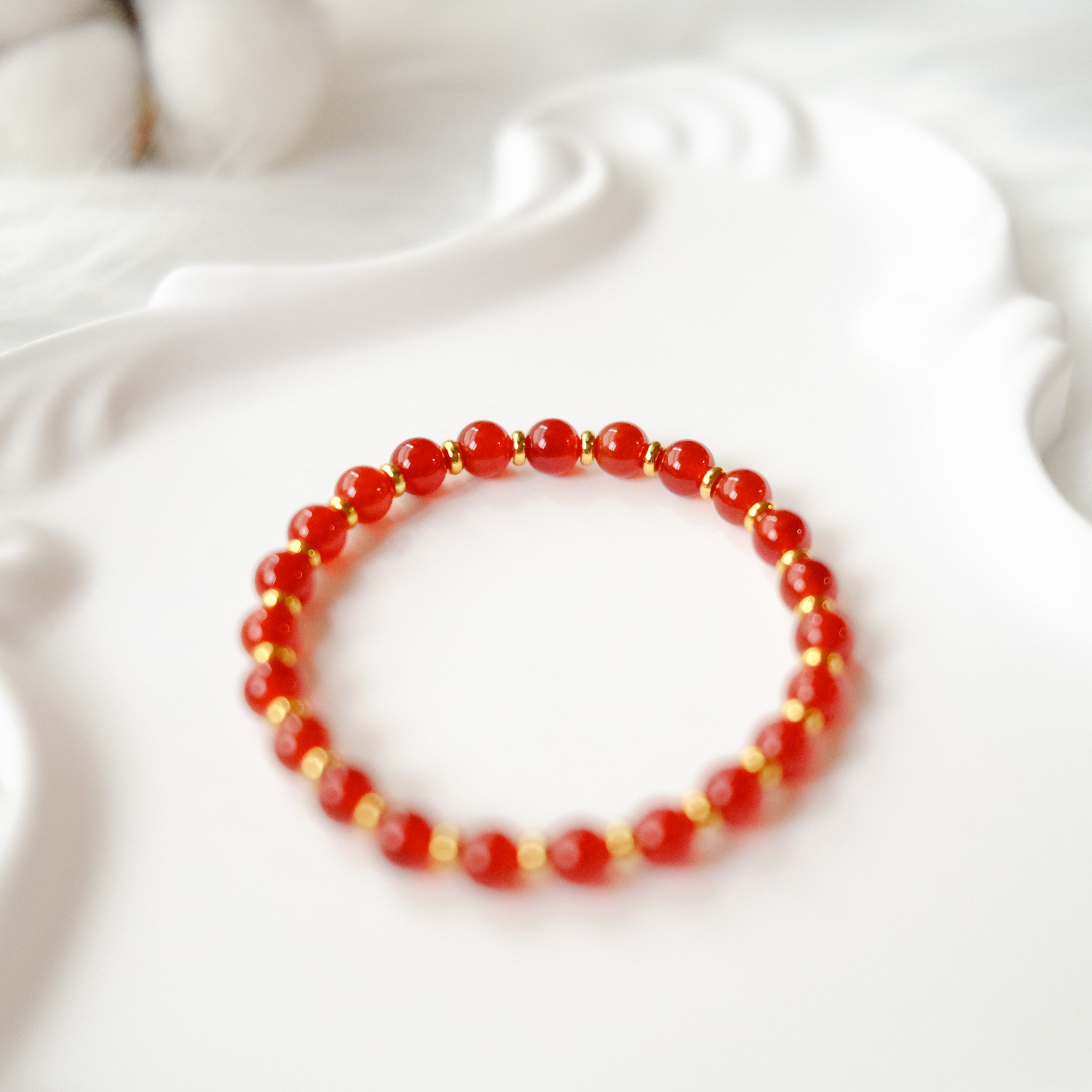 Vitality & Inner Strength – Red Agate Bracelet