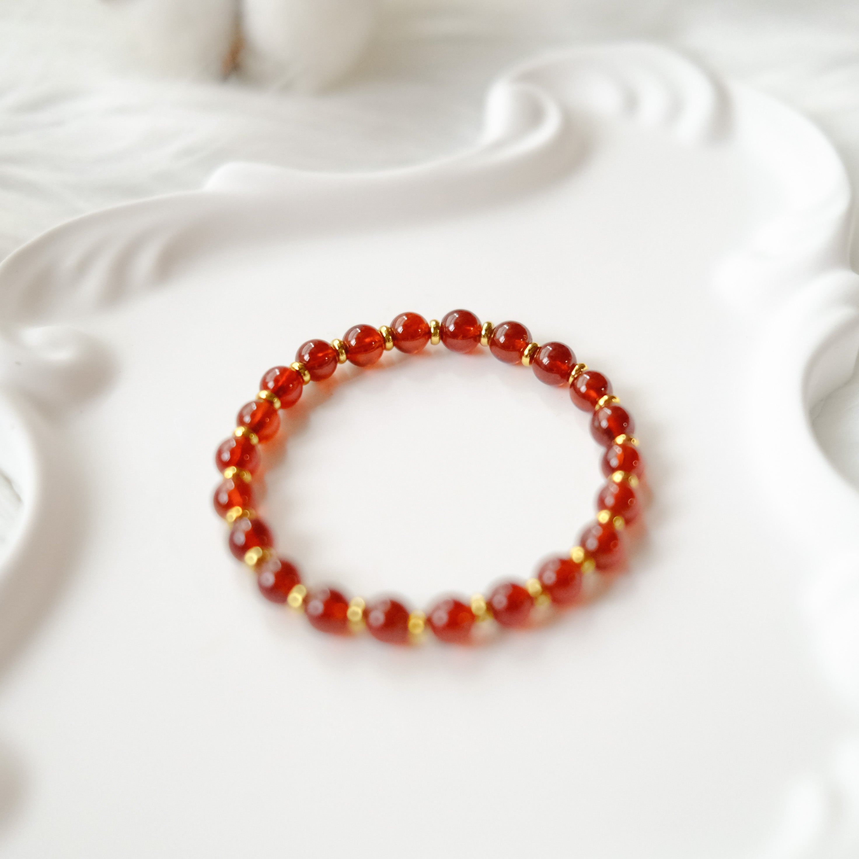 Vitality & Heart Energy – Garnet Bracelet