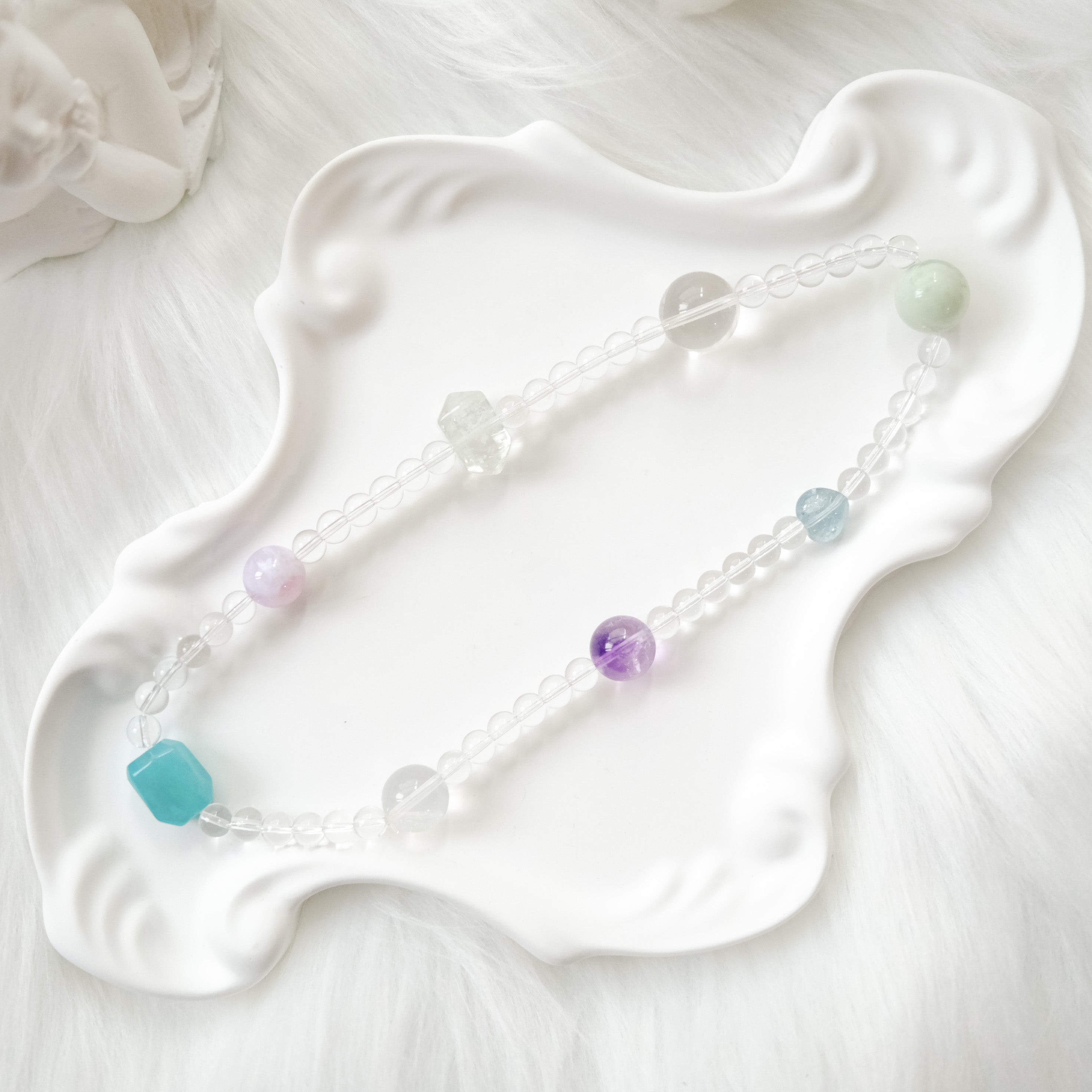 Calm Clarity & Inner Glow – Amethyst, Topaz & Amazonite Bracelet