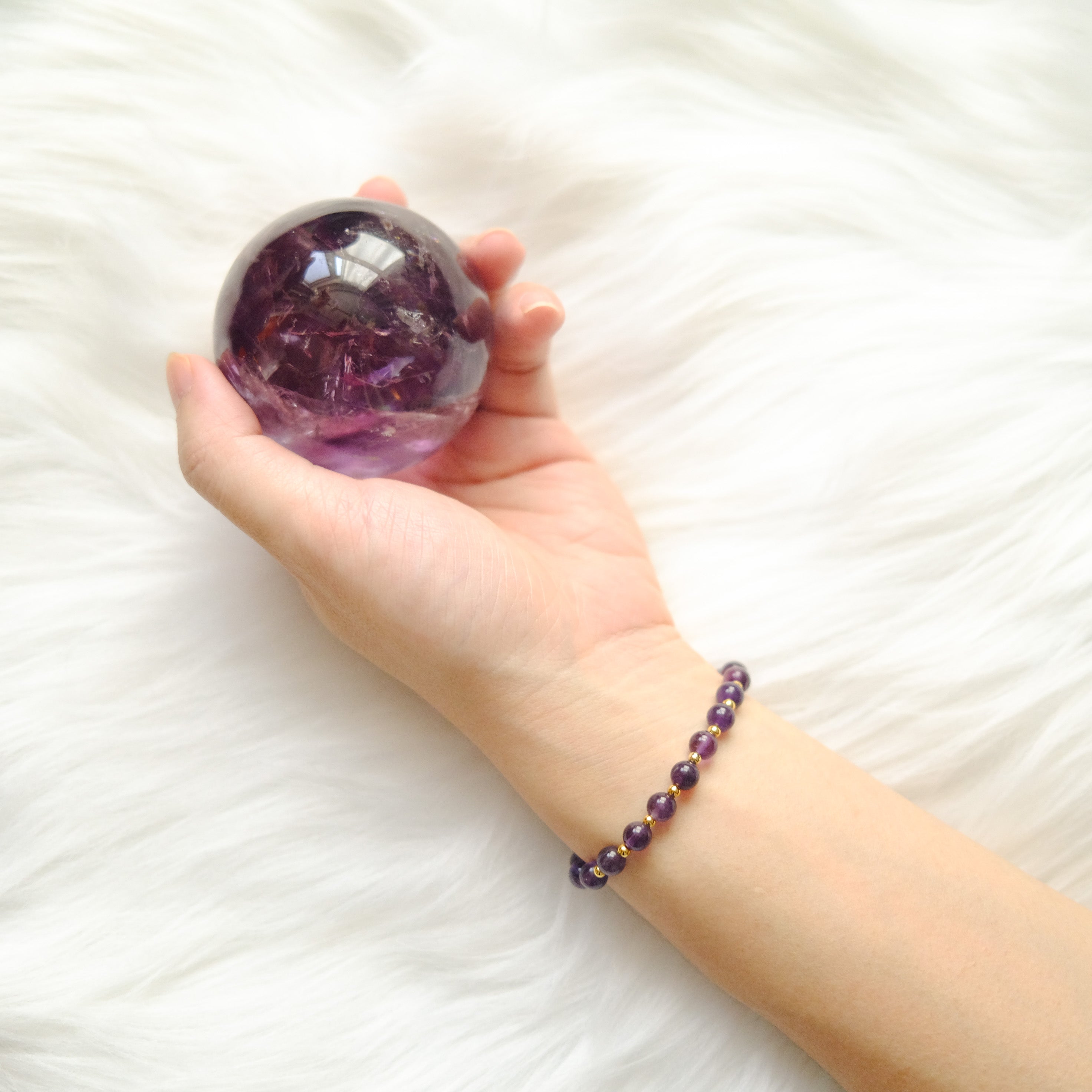 Intuition & Inner Peace – Amethyst Bracelet
