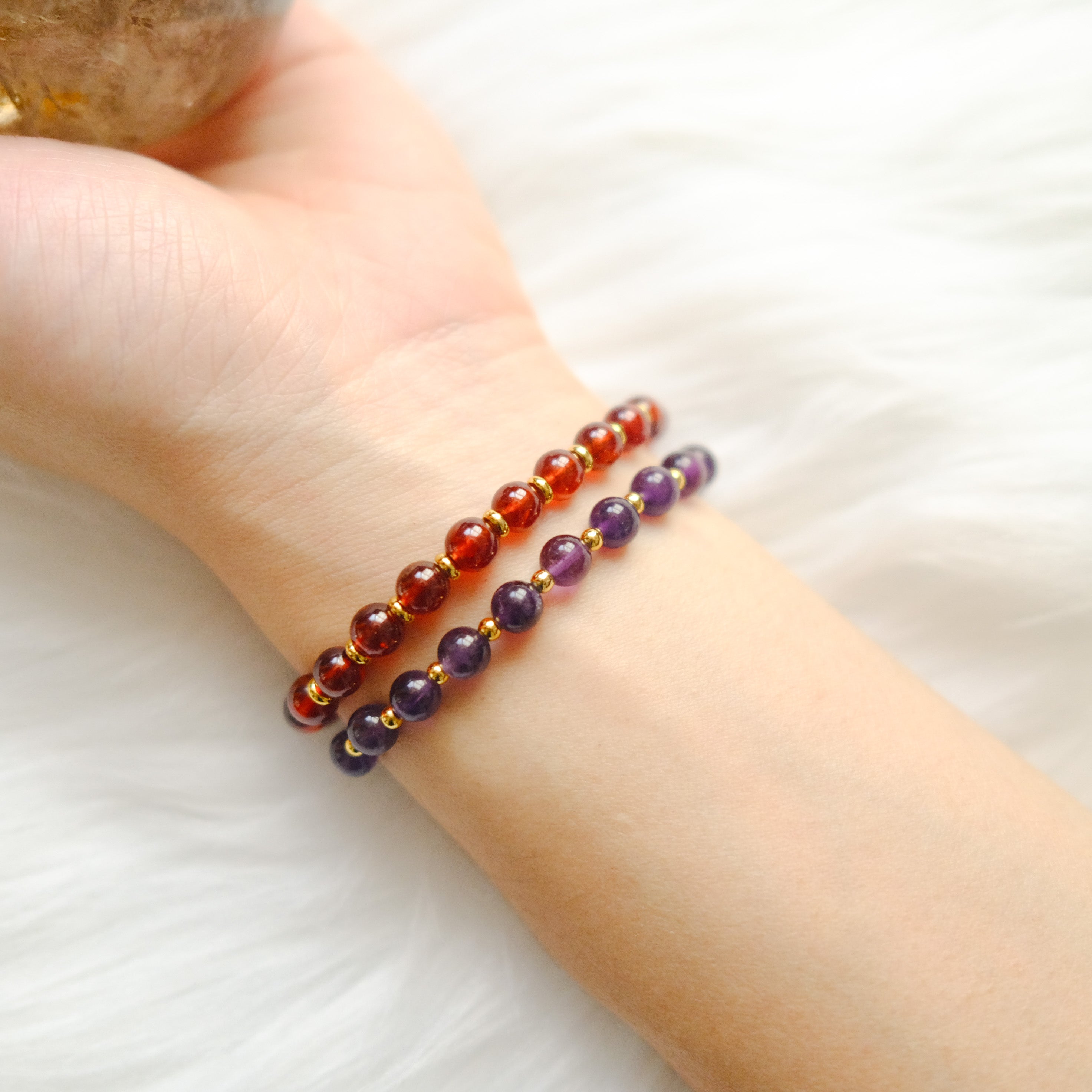 Vitality & Heart Energy – Garnet Bracelet