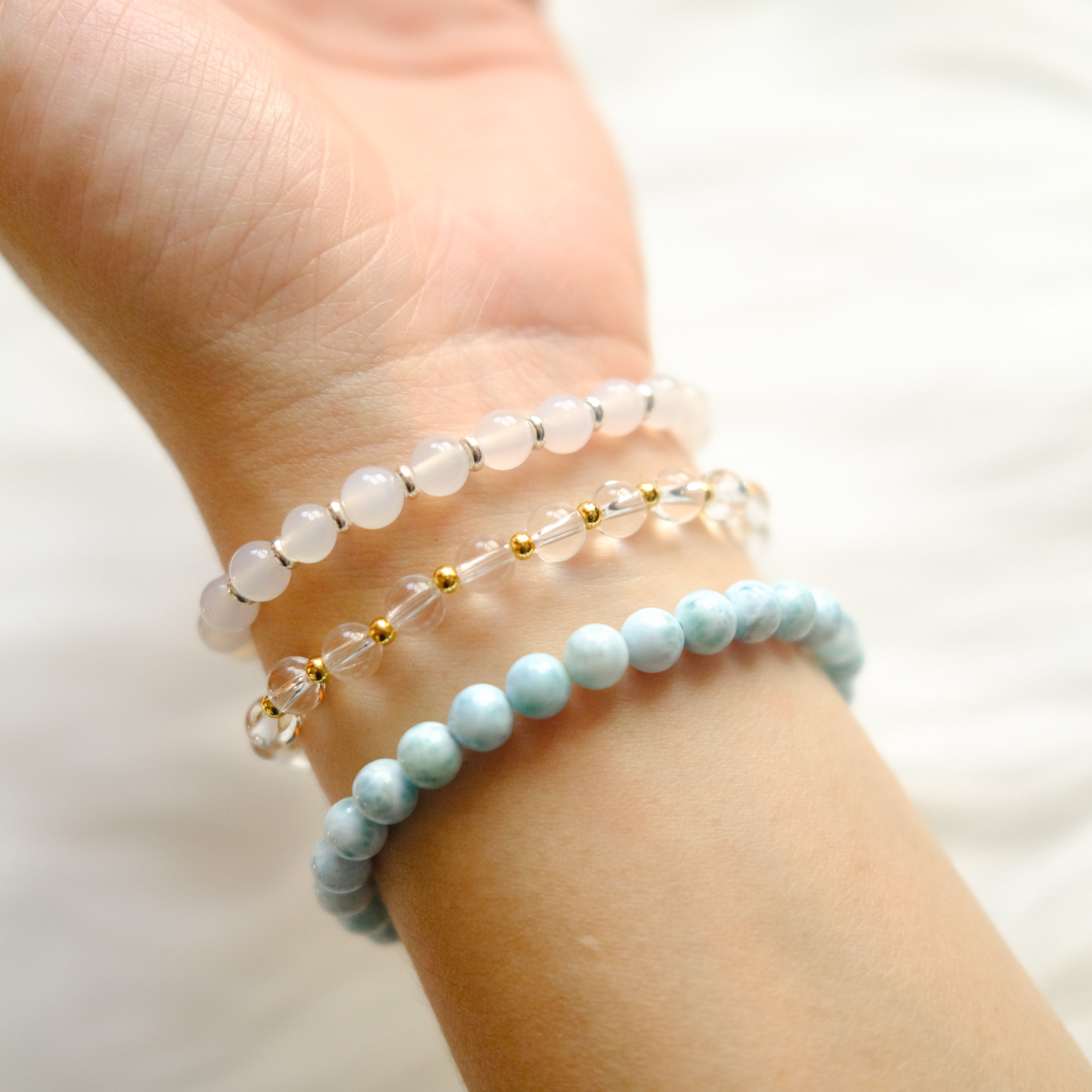Calm & Clarity – Larimar Bracelet