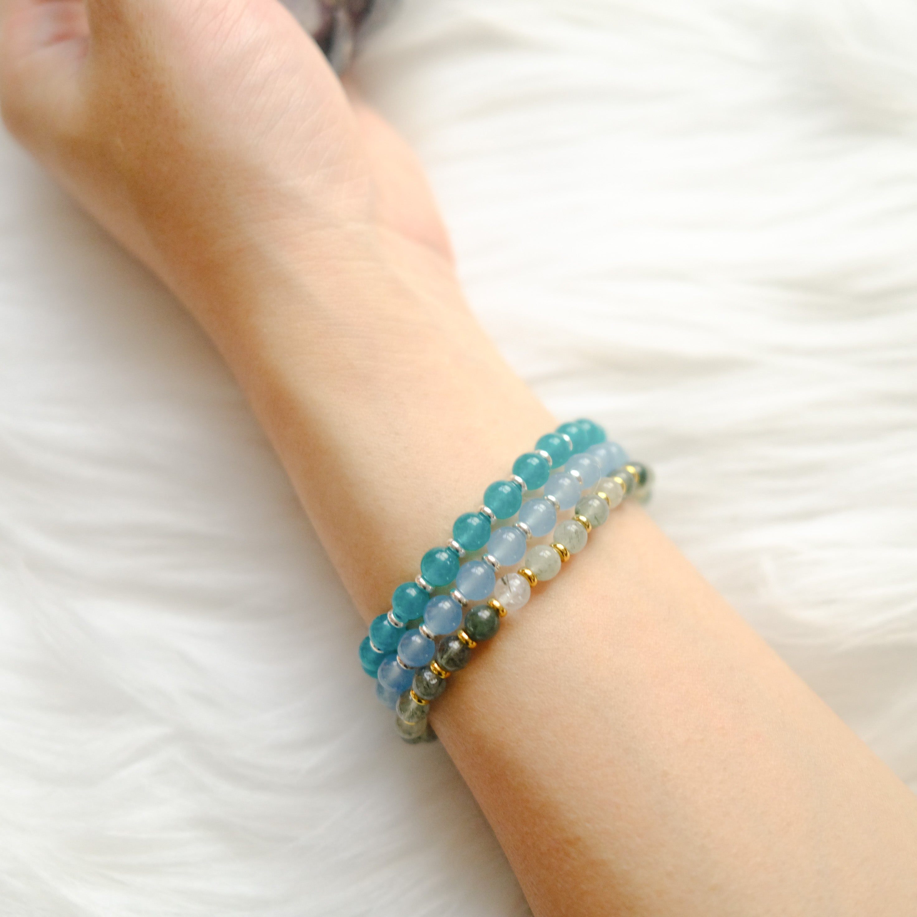 Calm & Courage – Amazonite Bracelet