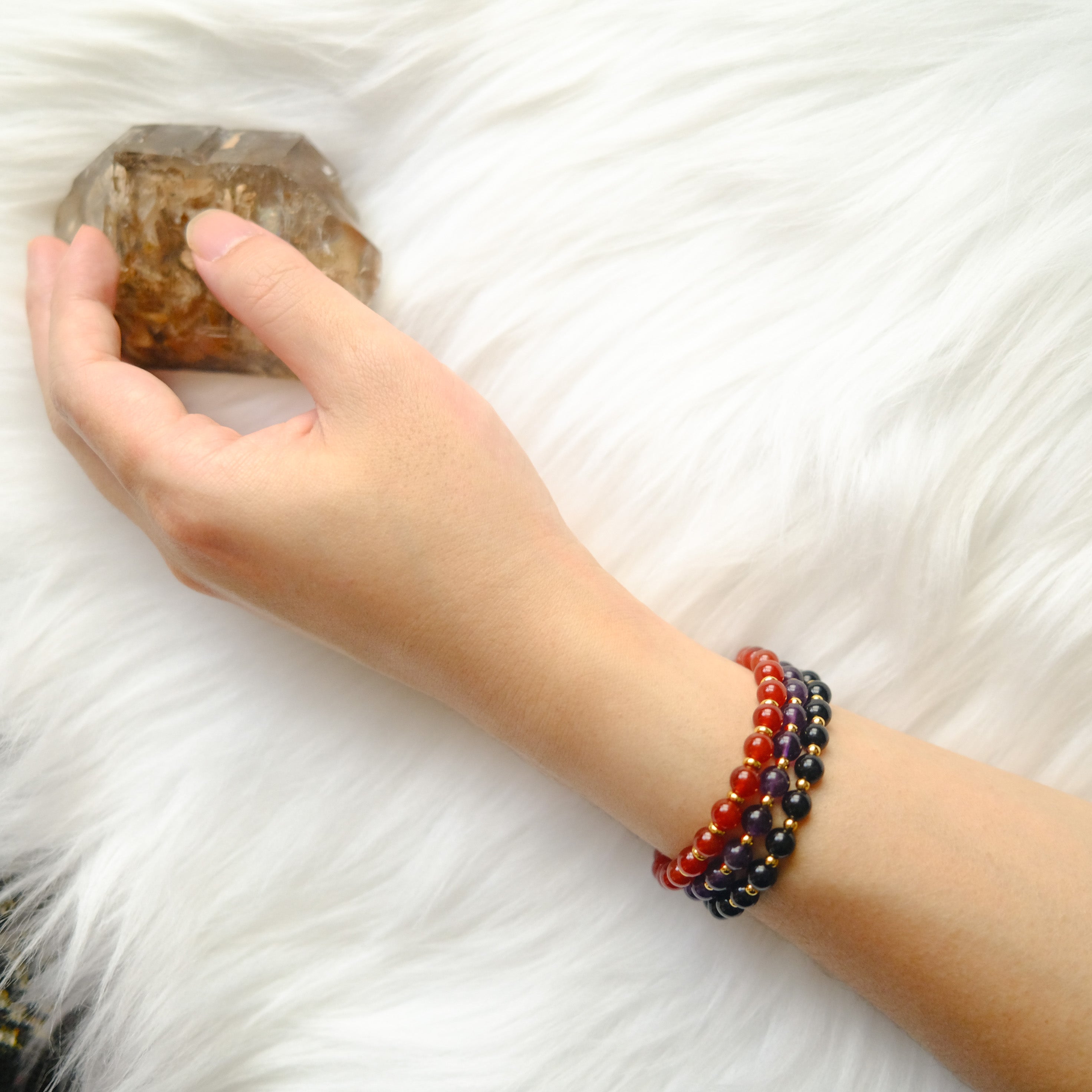 Vitality & Heart Energy – Garnet Bracelet