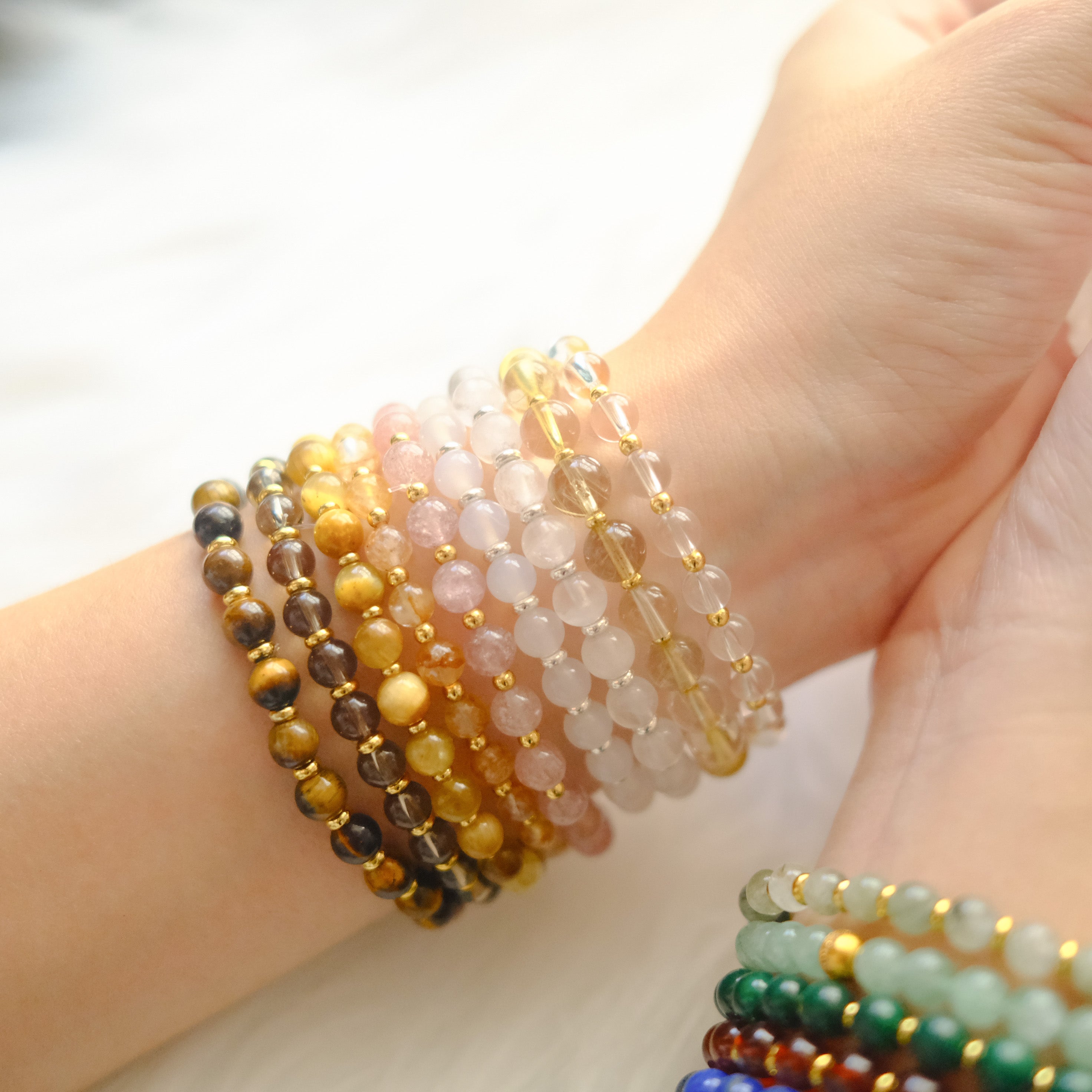 Calmness & Clarity – White Chalcedony Bracelet