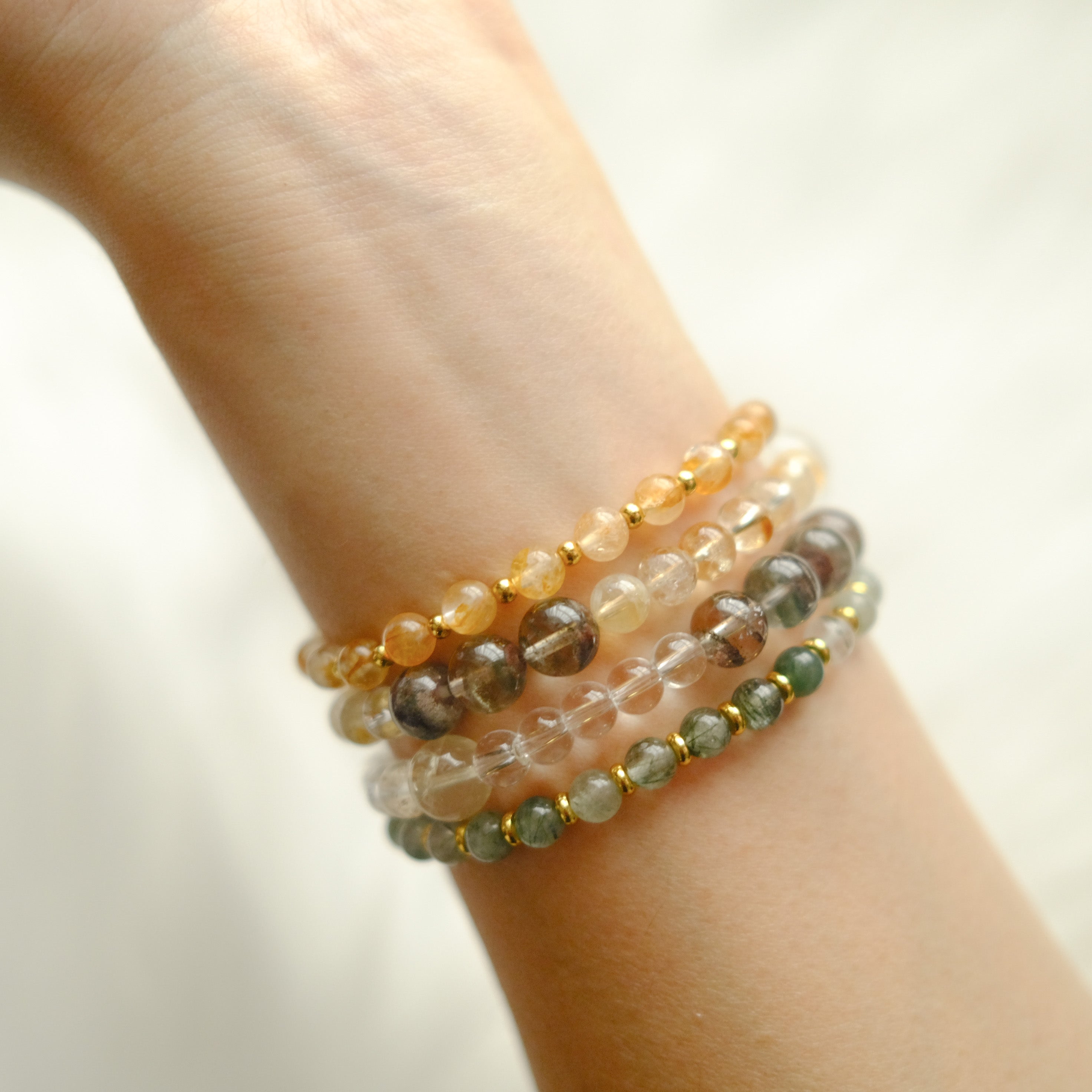Clarity & Renewal – Green Rutilated Quartz Bracelet