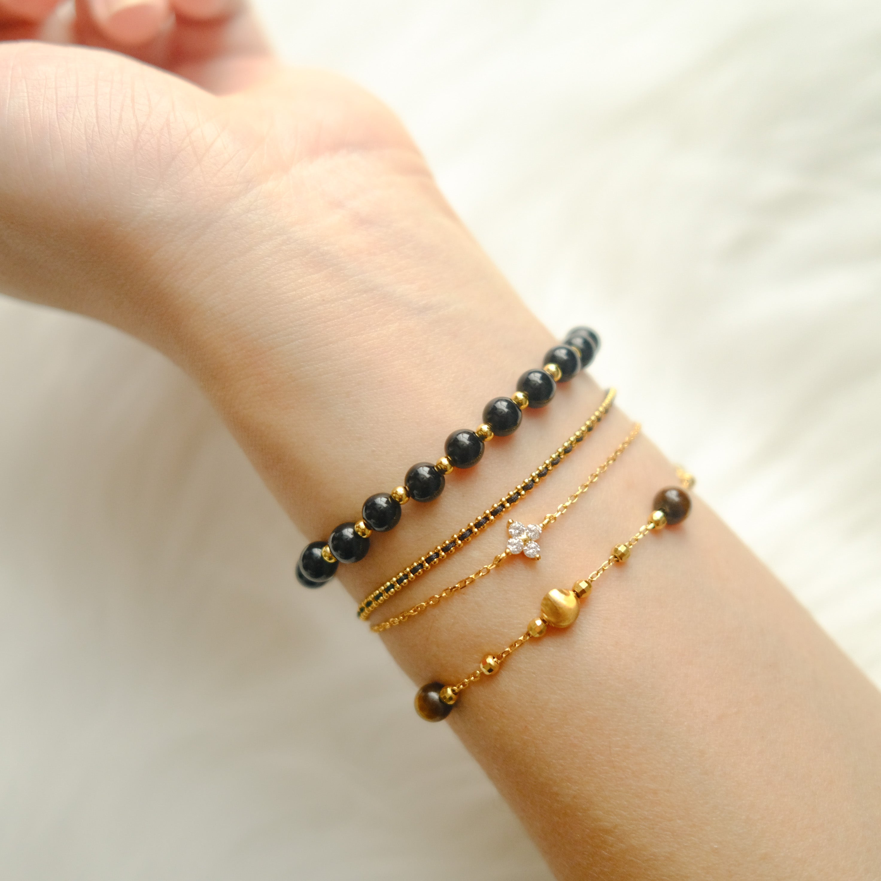 Protection & Grounding – Black Obsidian Bracelet