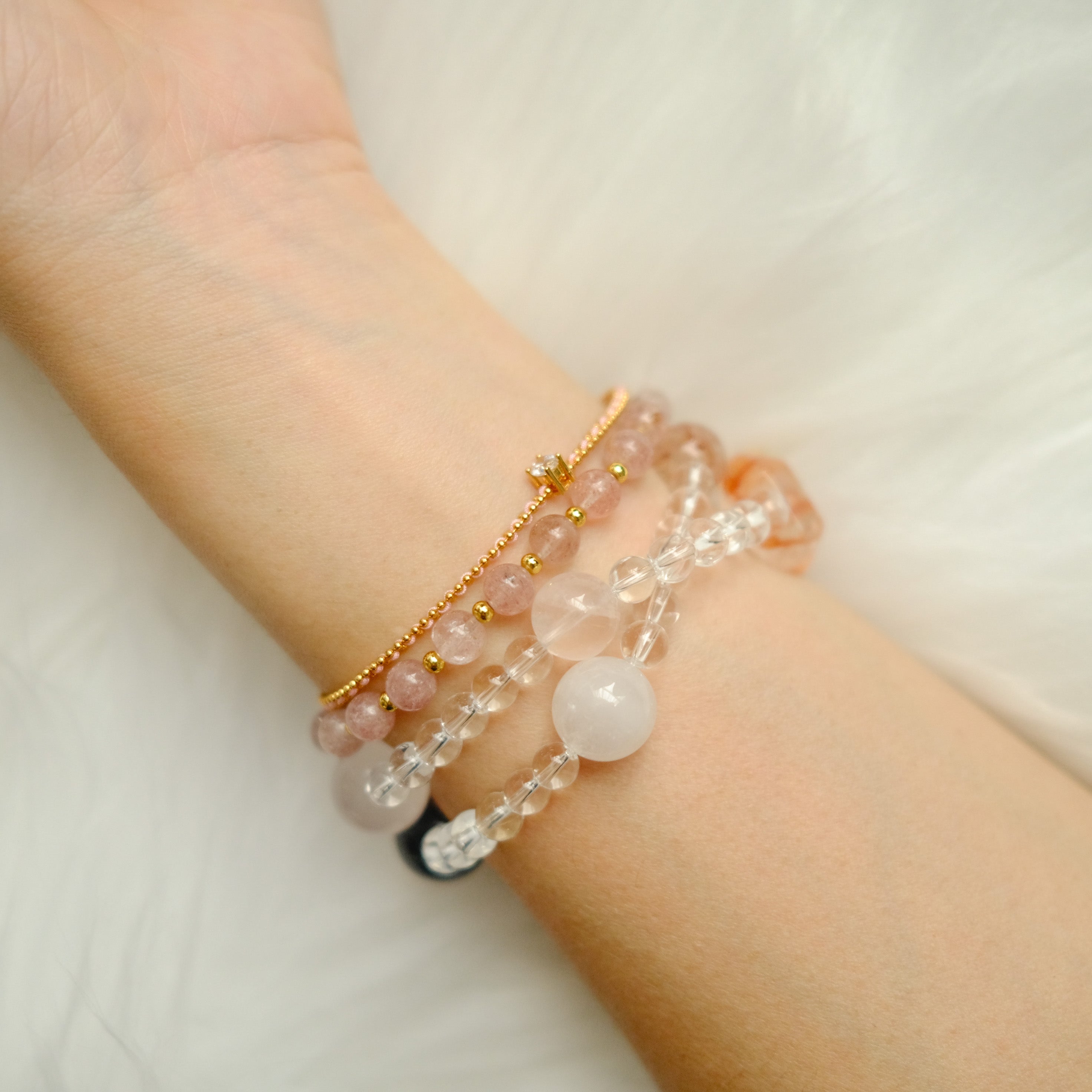 Love & Harmony – Strawberry Quartz Bracelet