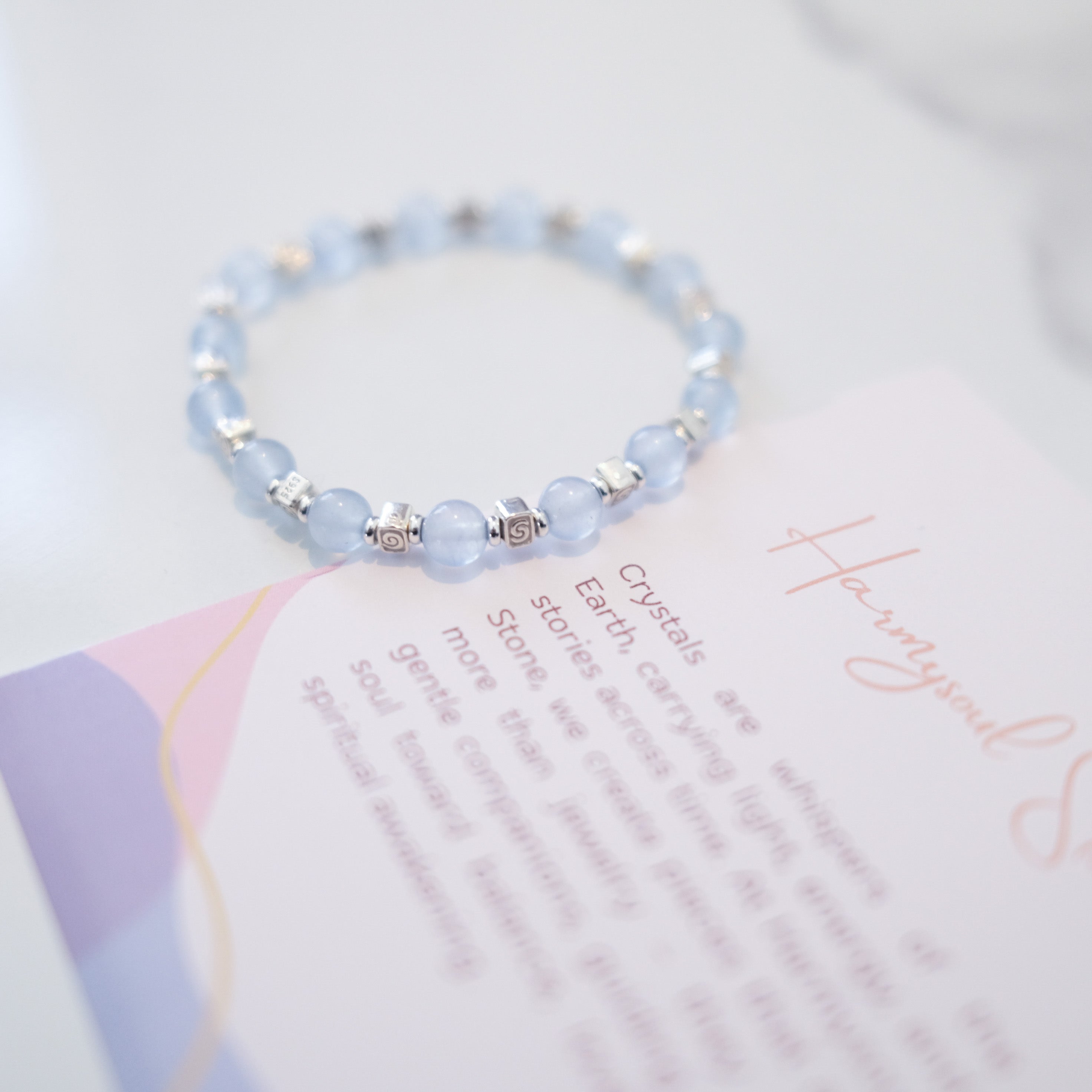 Spiral Flow – Aquamarine Silver Bracelet | the Spiral Collection