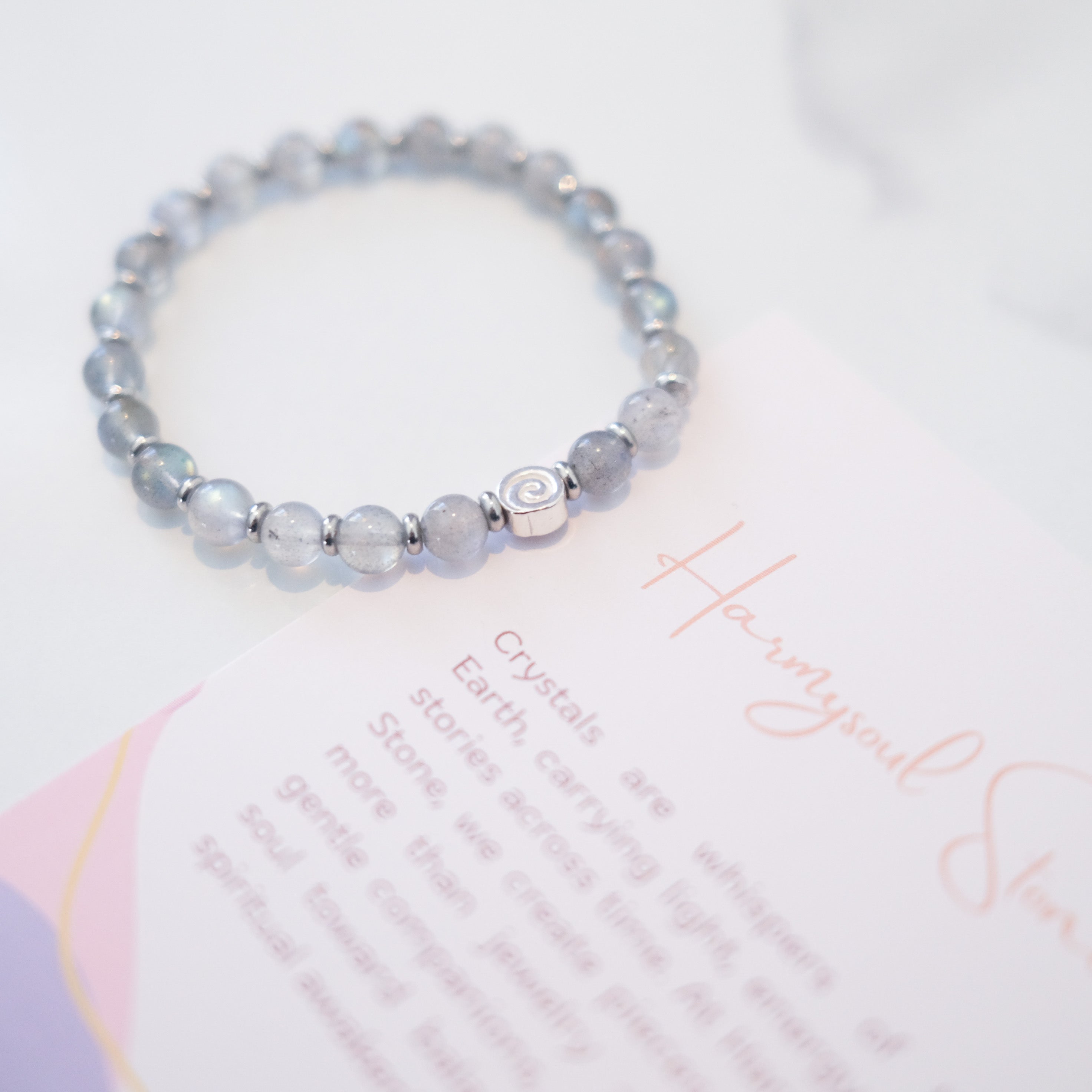 Spiral Anchor – Moonstone Silver Bracelet | the Spiral Collection
