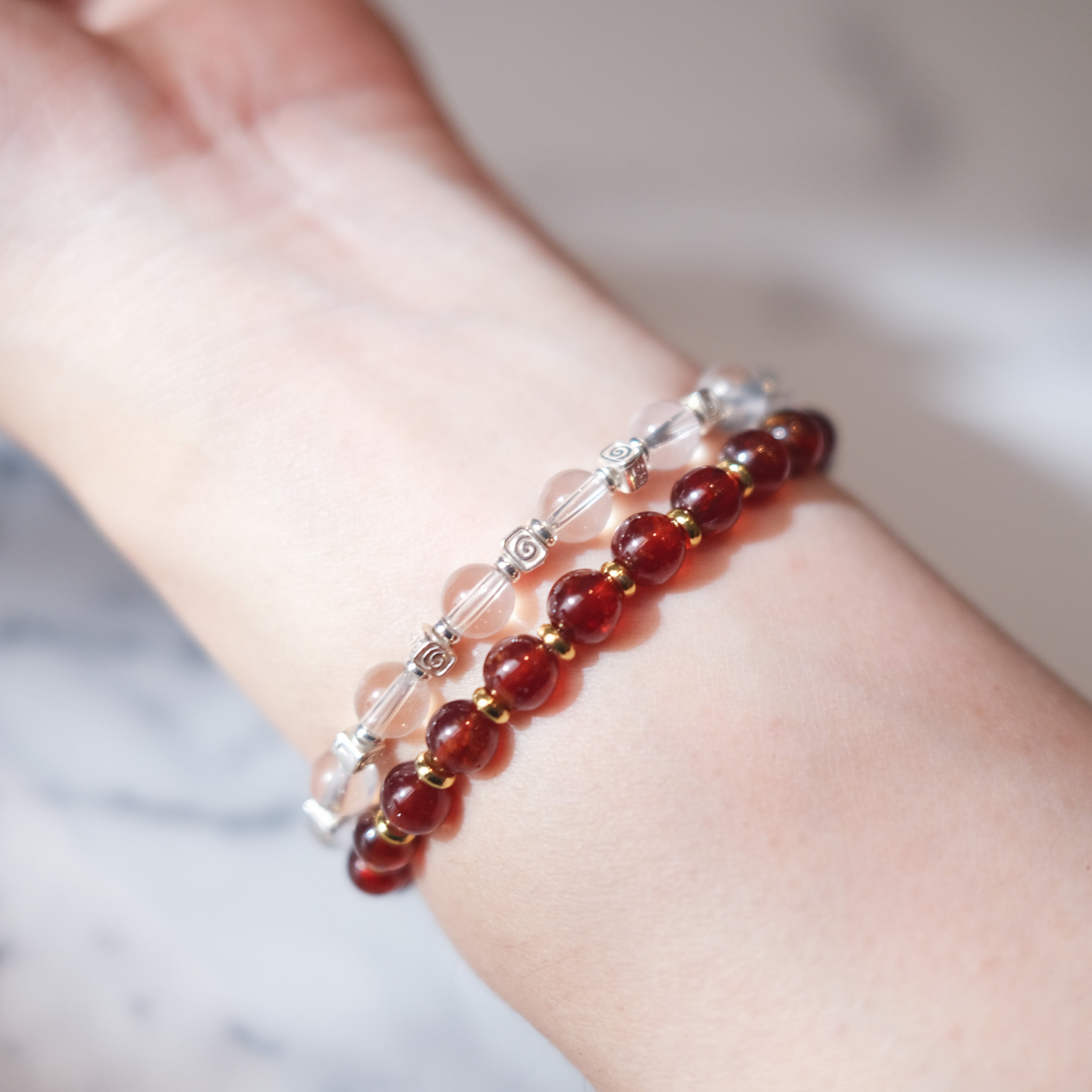 Spiral Flow – Clear Quartz Silver Bracelet | the Spiral Collection