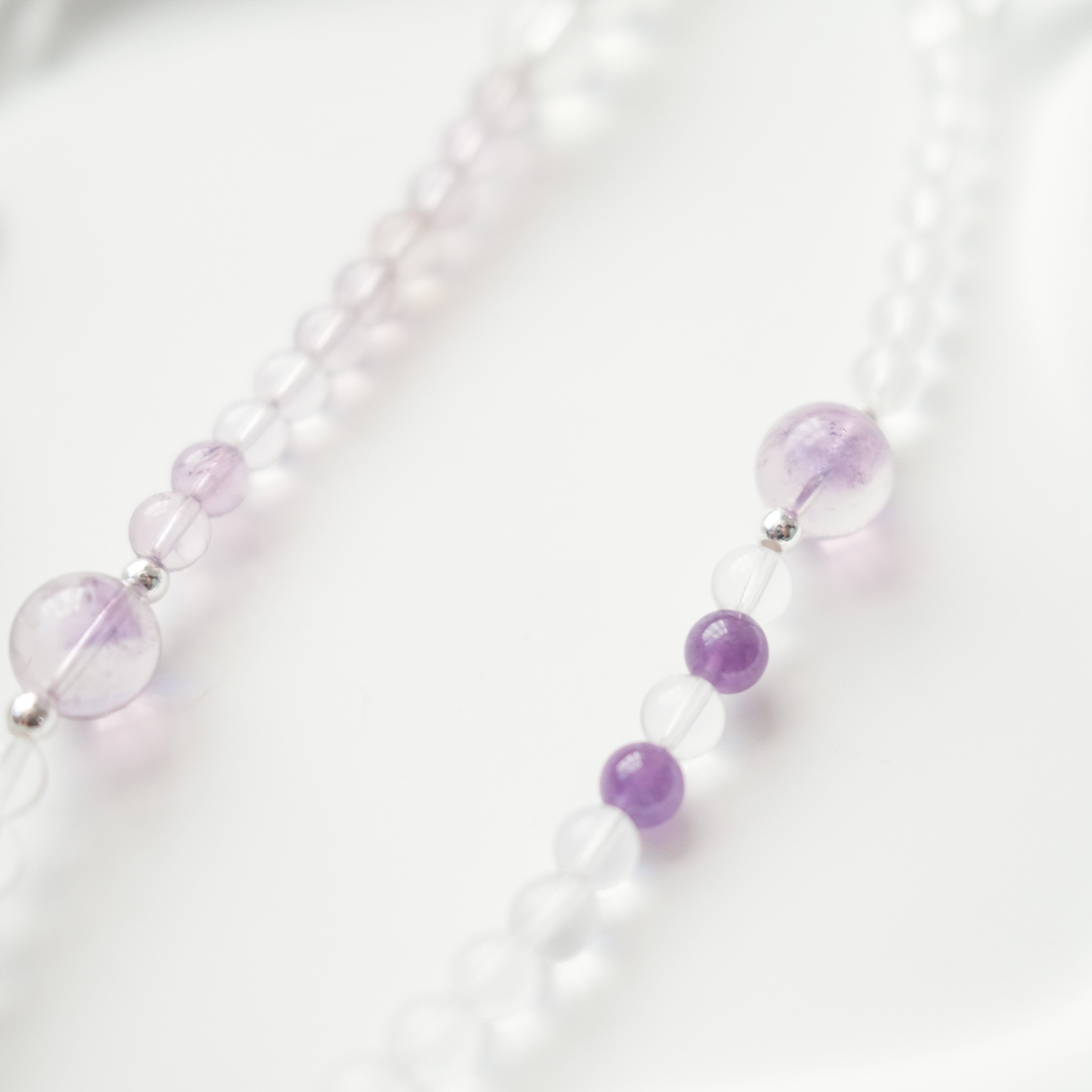 Serenity & Grounding – Amethyst & Clear Quartz Bracelet