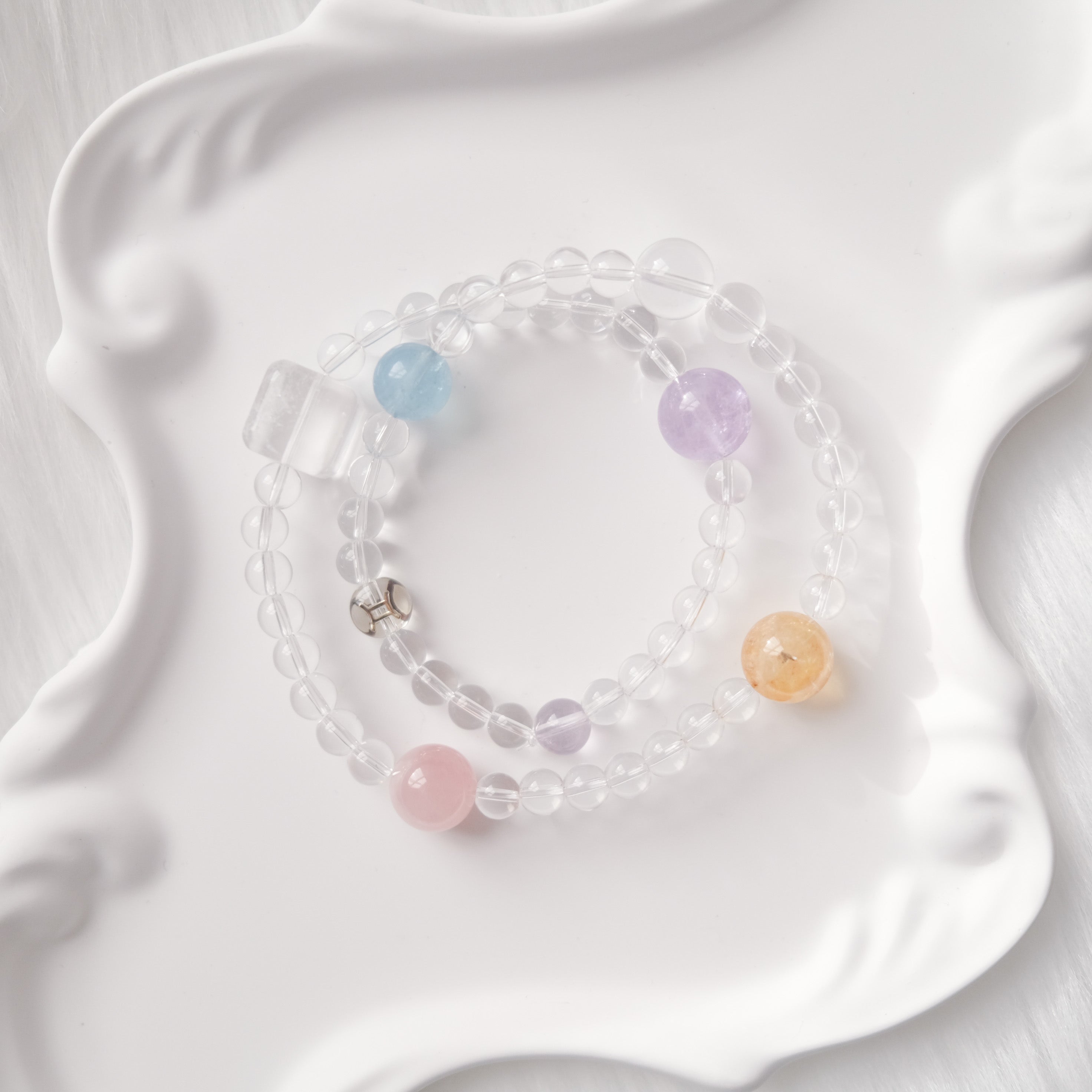 ♊ Gemini · Balance & Expression Double Layer Bracelet
