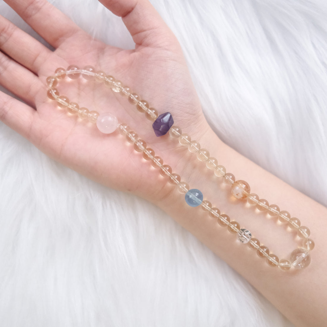 ♍ Virgo · Clarity & Grounding Double Layer Bracelet