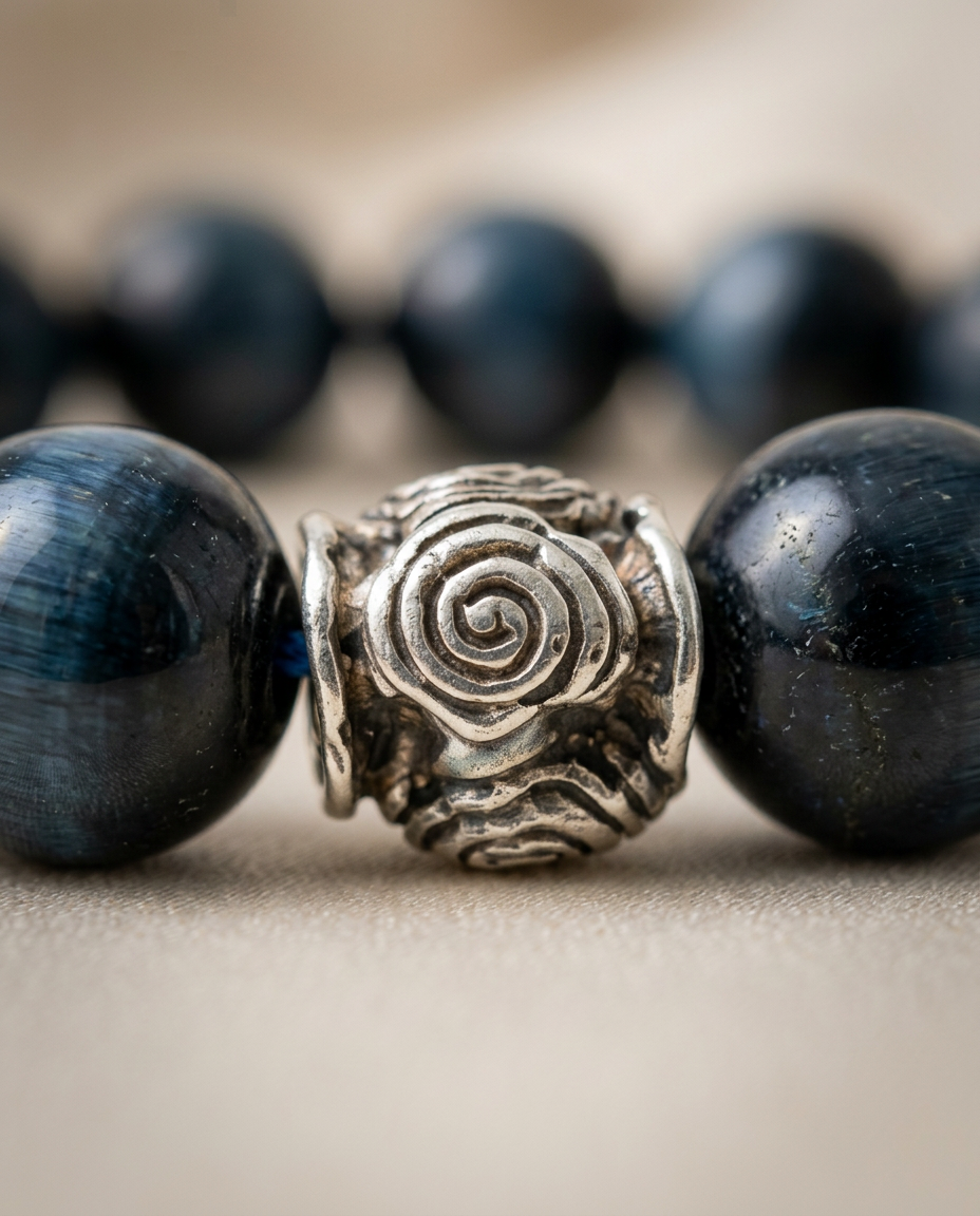 Spiral Guardian 14mm Tiger’s Eye Bracelet | Protection & Grounding | Harmysoul